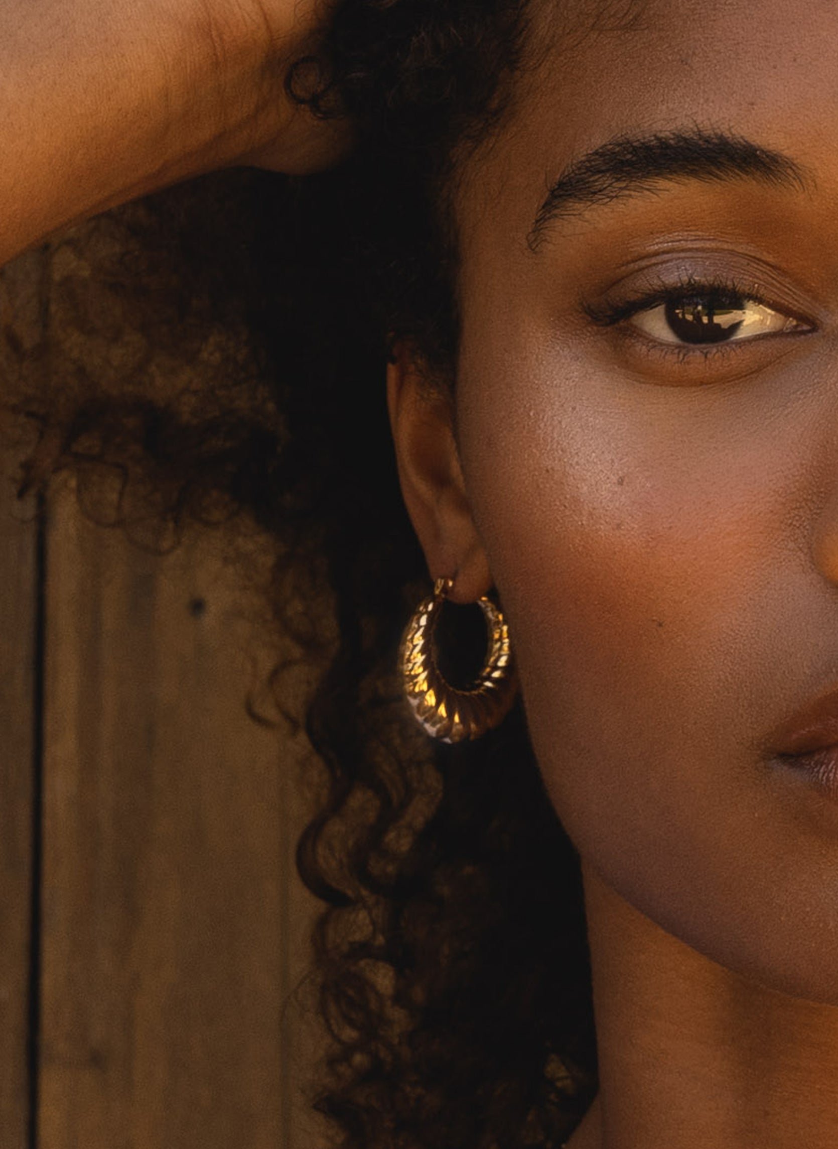 Hoops earrings AEC Paris Golden