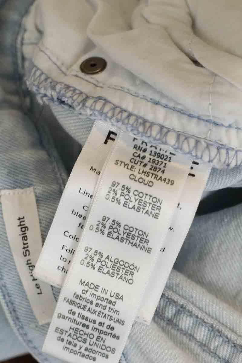 Cotton jeans FRAME - Seconde Main Blue