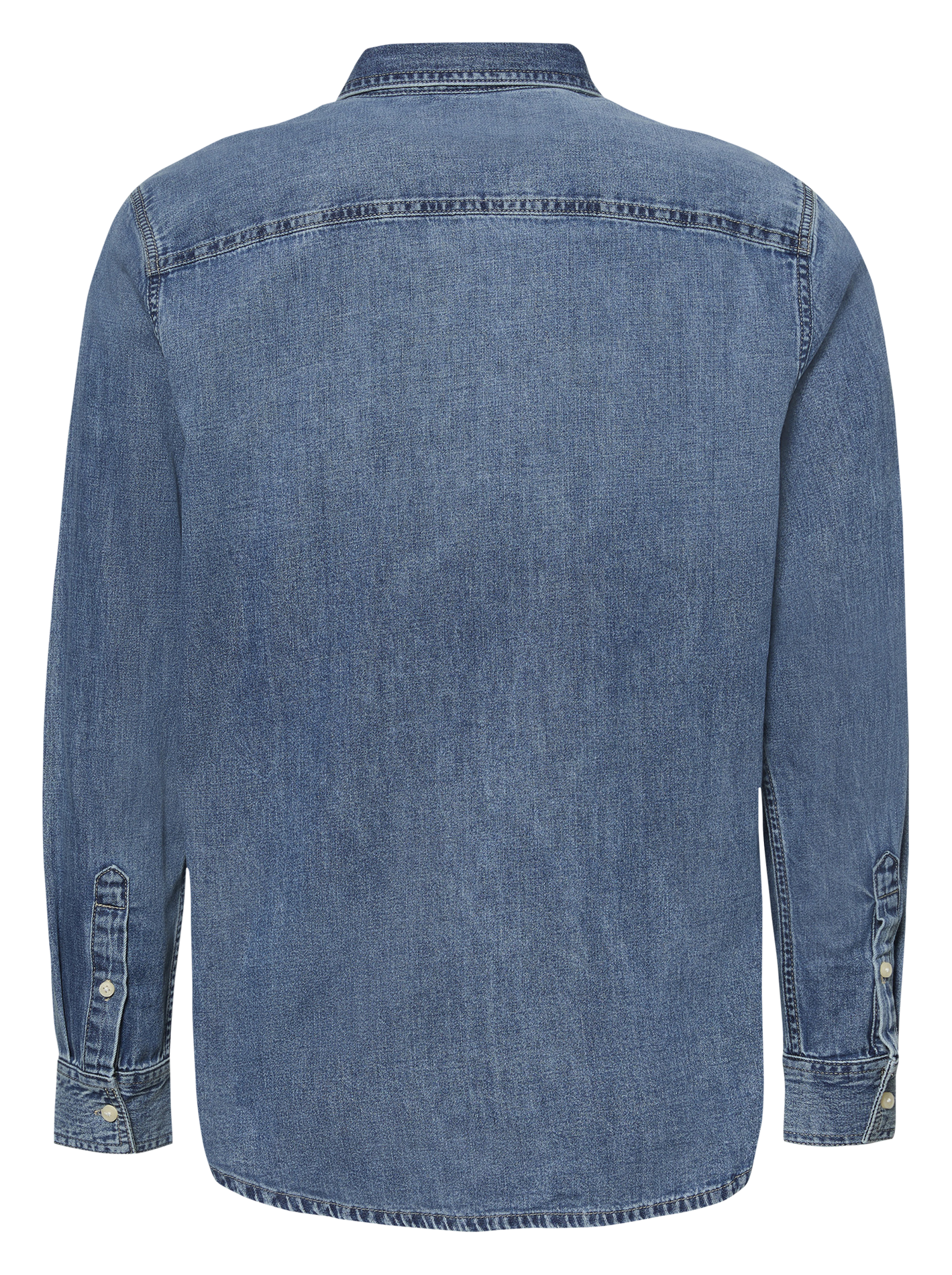 Chemise col classique en coton CALVIN KLEIN Bleu