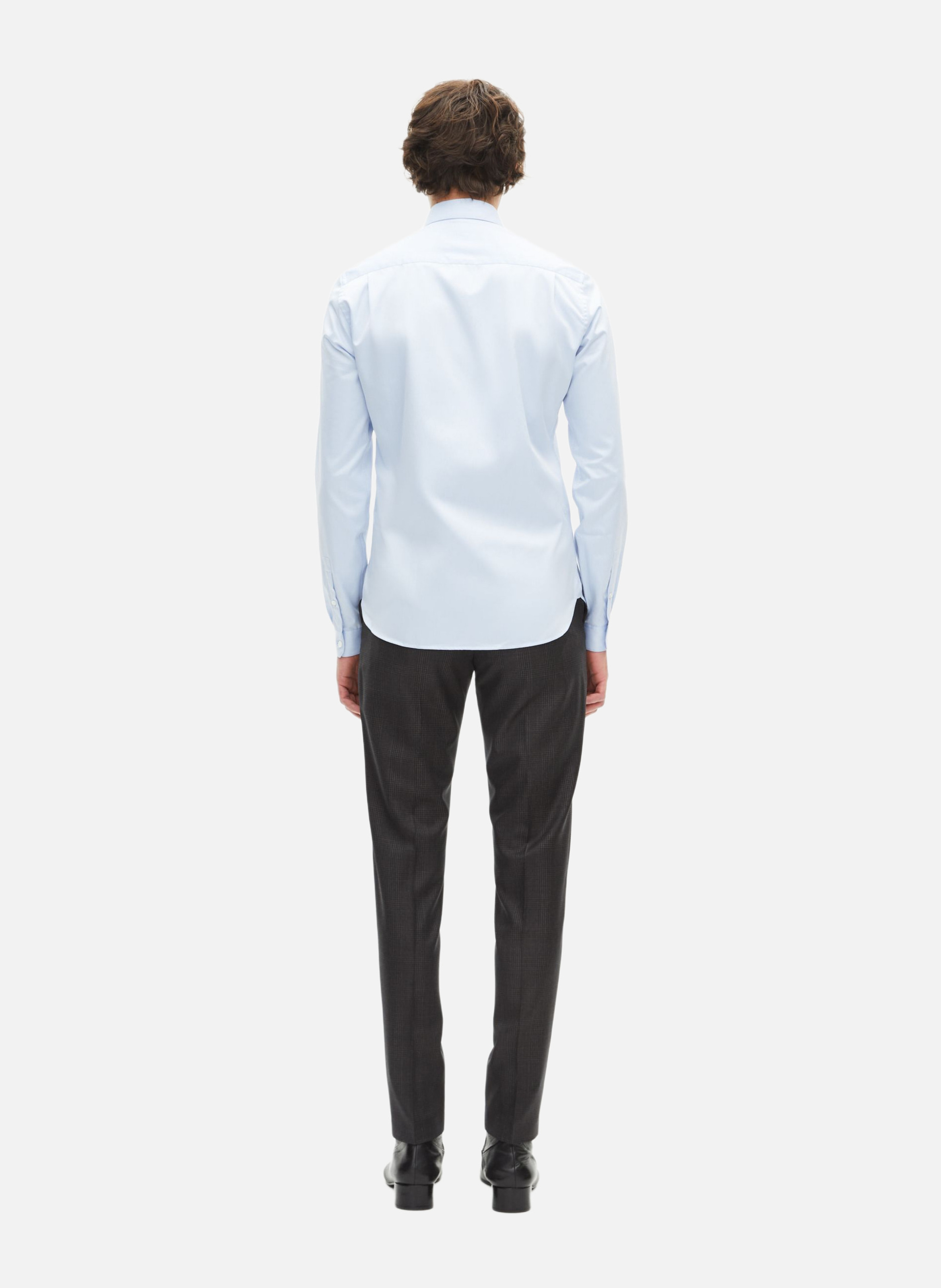 Cotton shirt with classic collar THE KOOPLES Blue