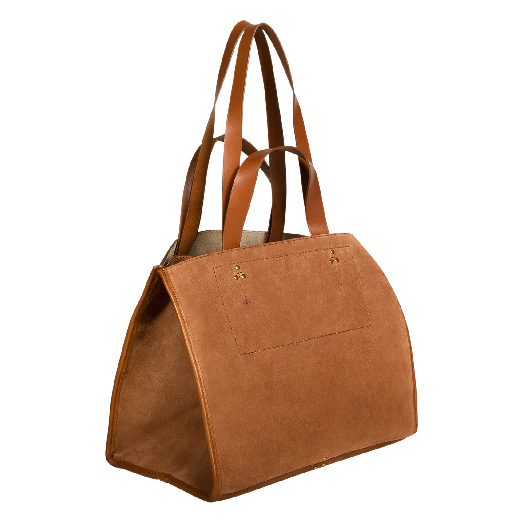 Suede tote bag JEROME DREYFUSS Brown