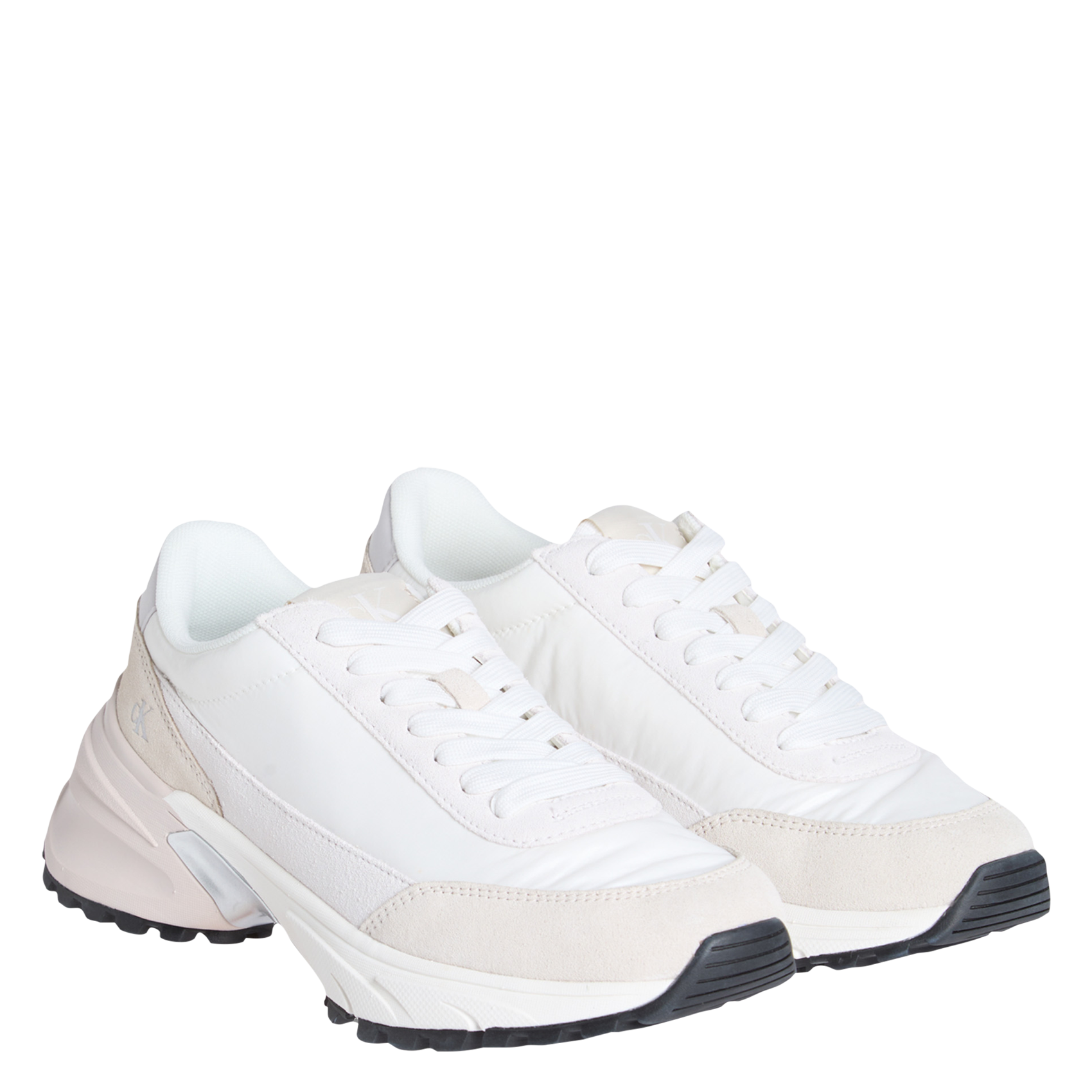 Baskets basses en cuir CALVIN KLEIN Blanc