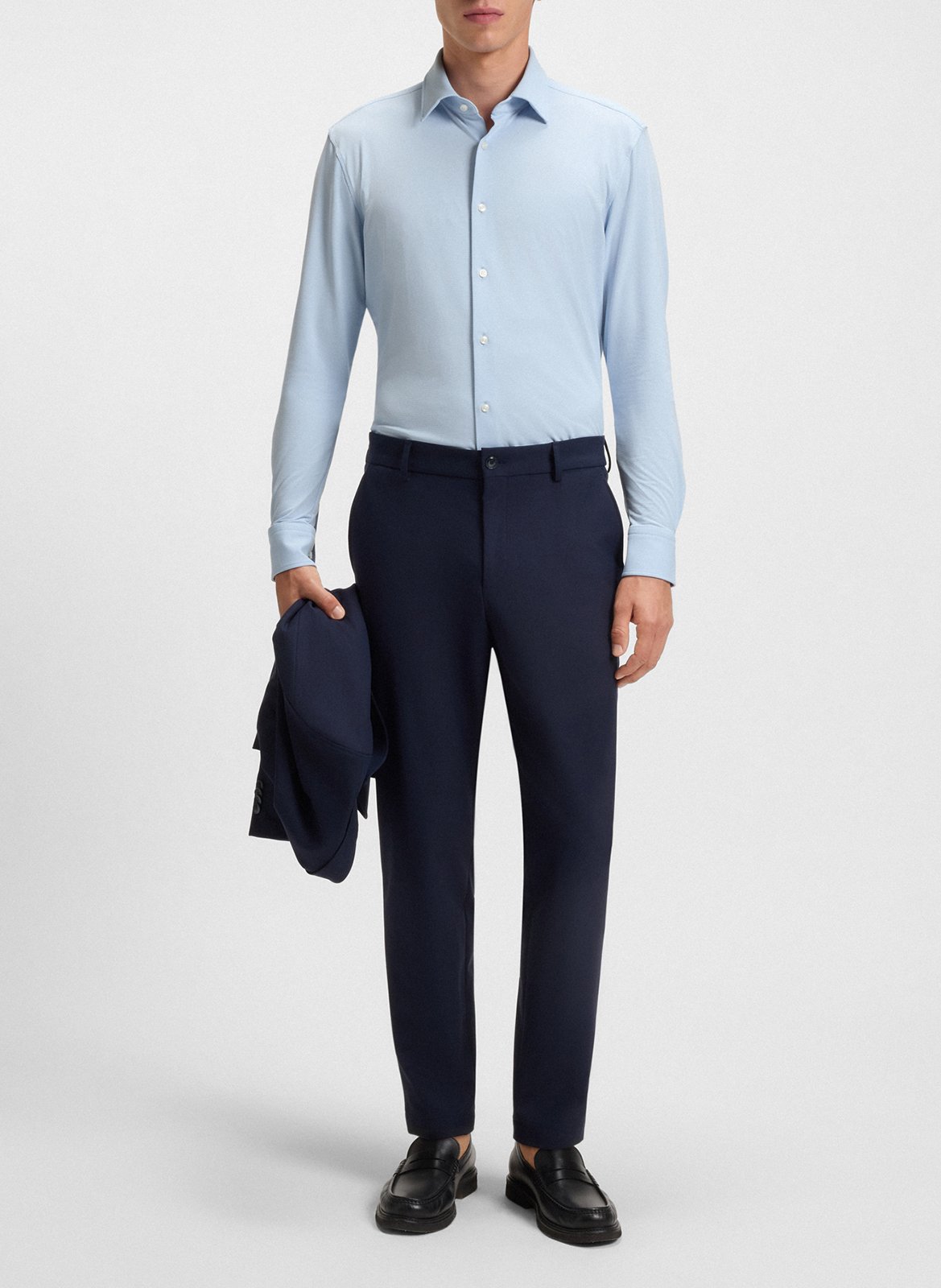 Slim-fit shirt with classic collar BOSS Blue