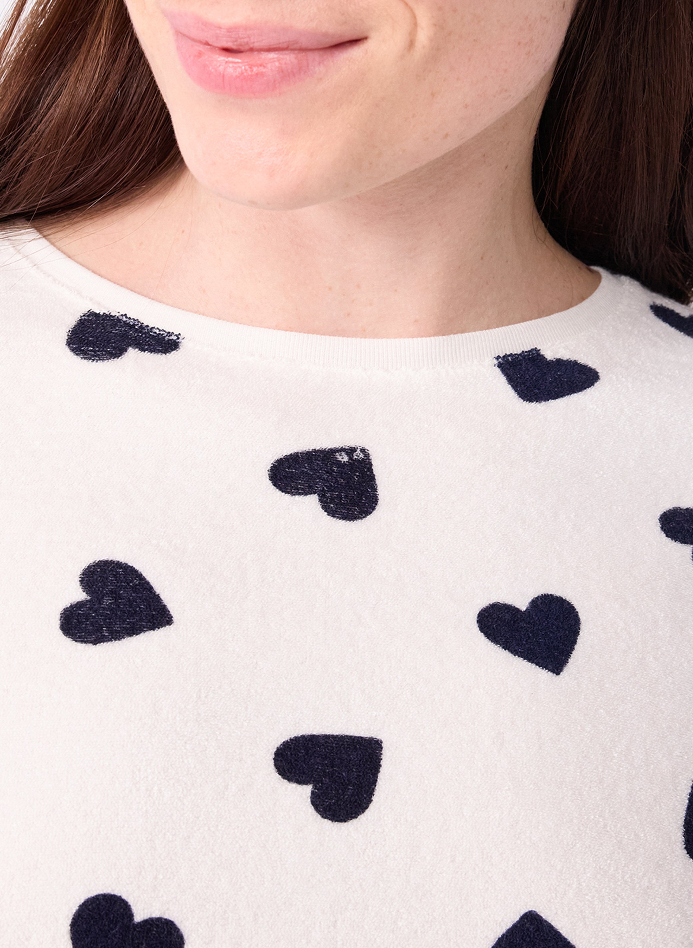 Herz-Muster Pyjama-Set PETIT BATEAU Beige