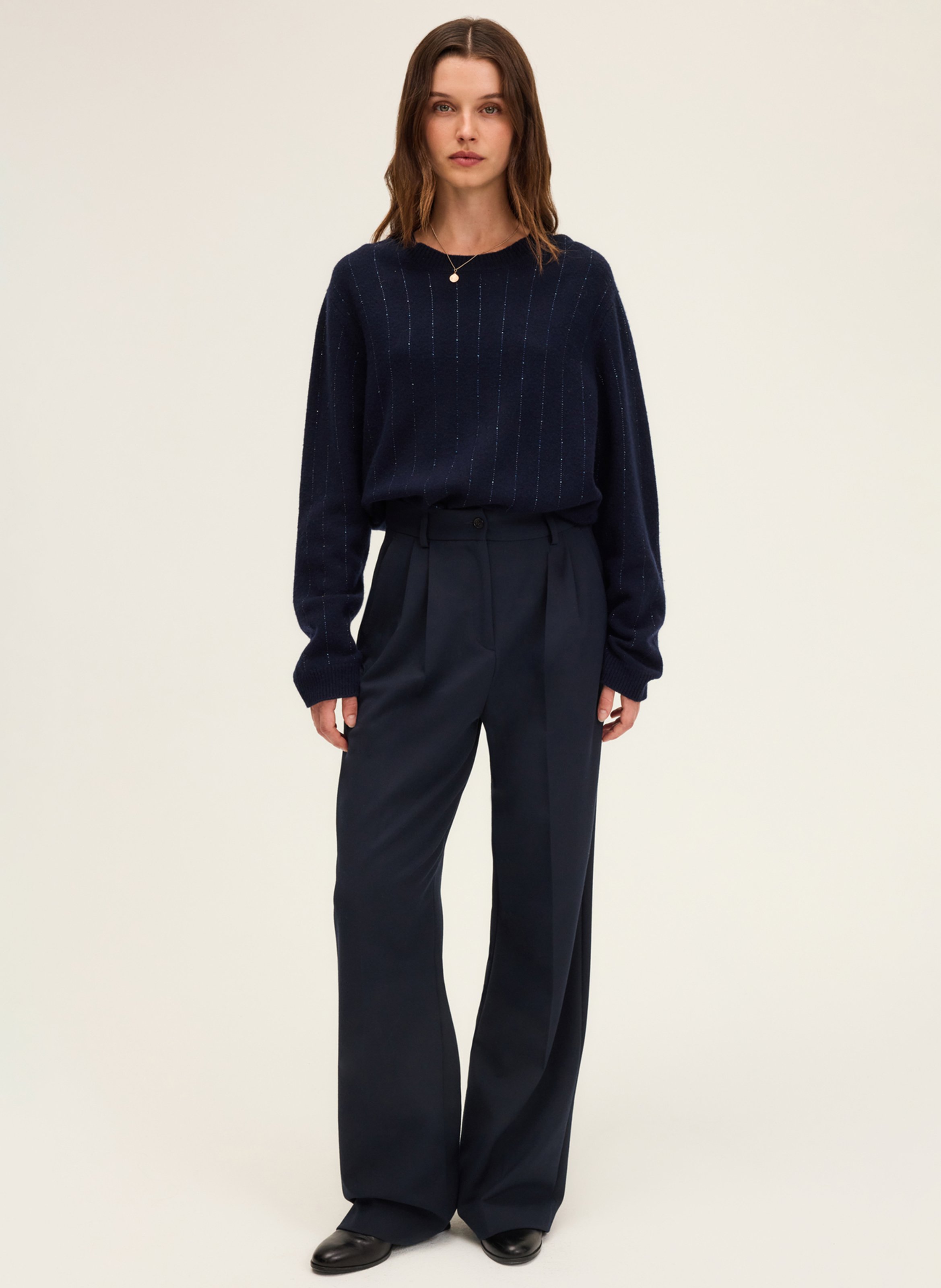 Wide trousers PABLO Blue
