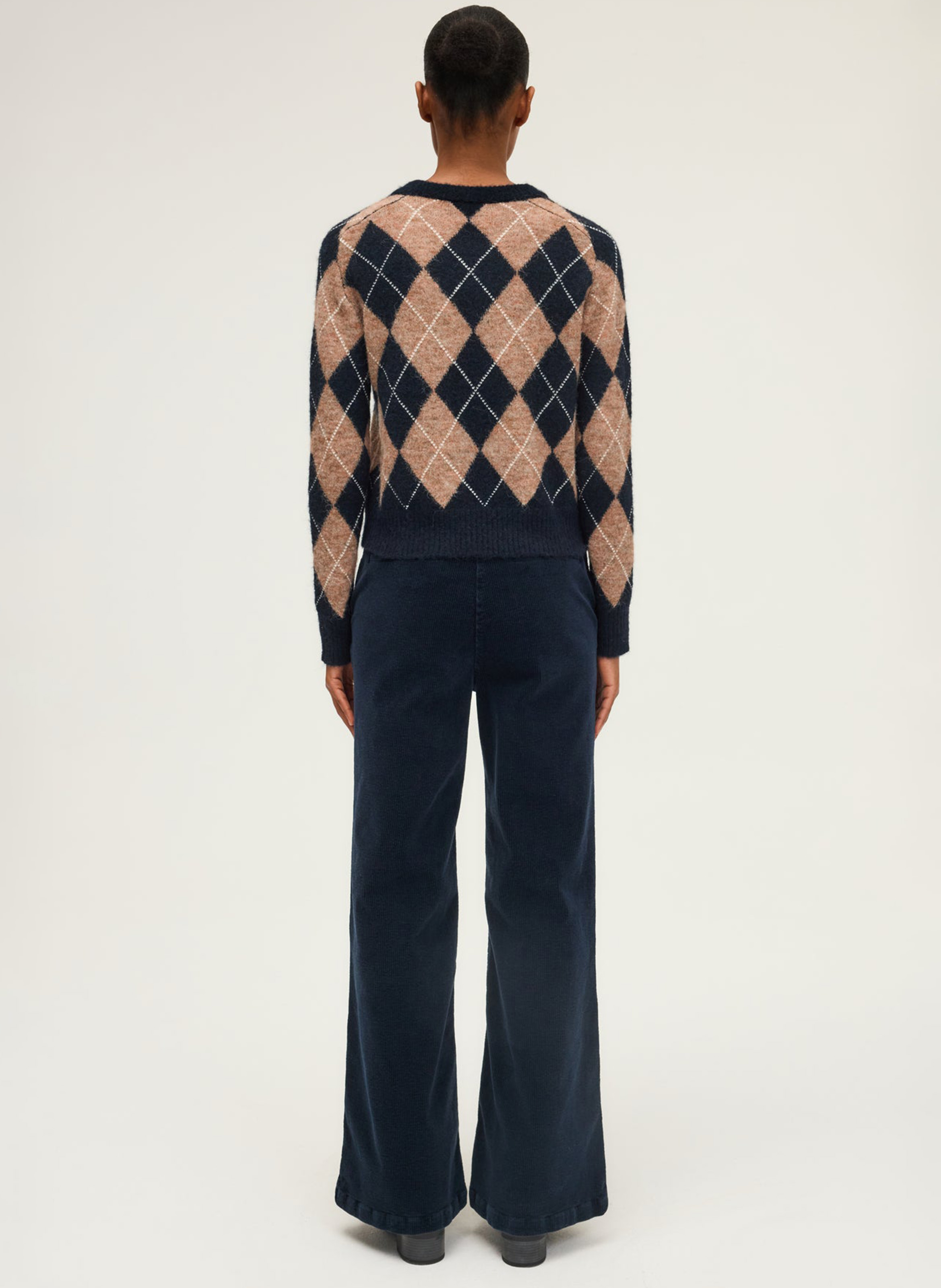 Chat jacquard sweater PABLO Blue