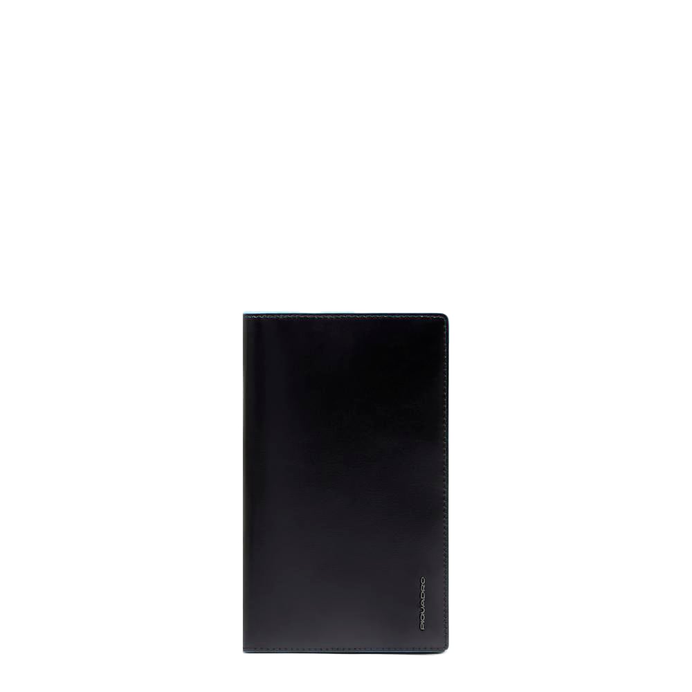 Travel document holder with credit card slots and RFID protection PIQUADRO Black