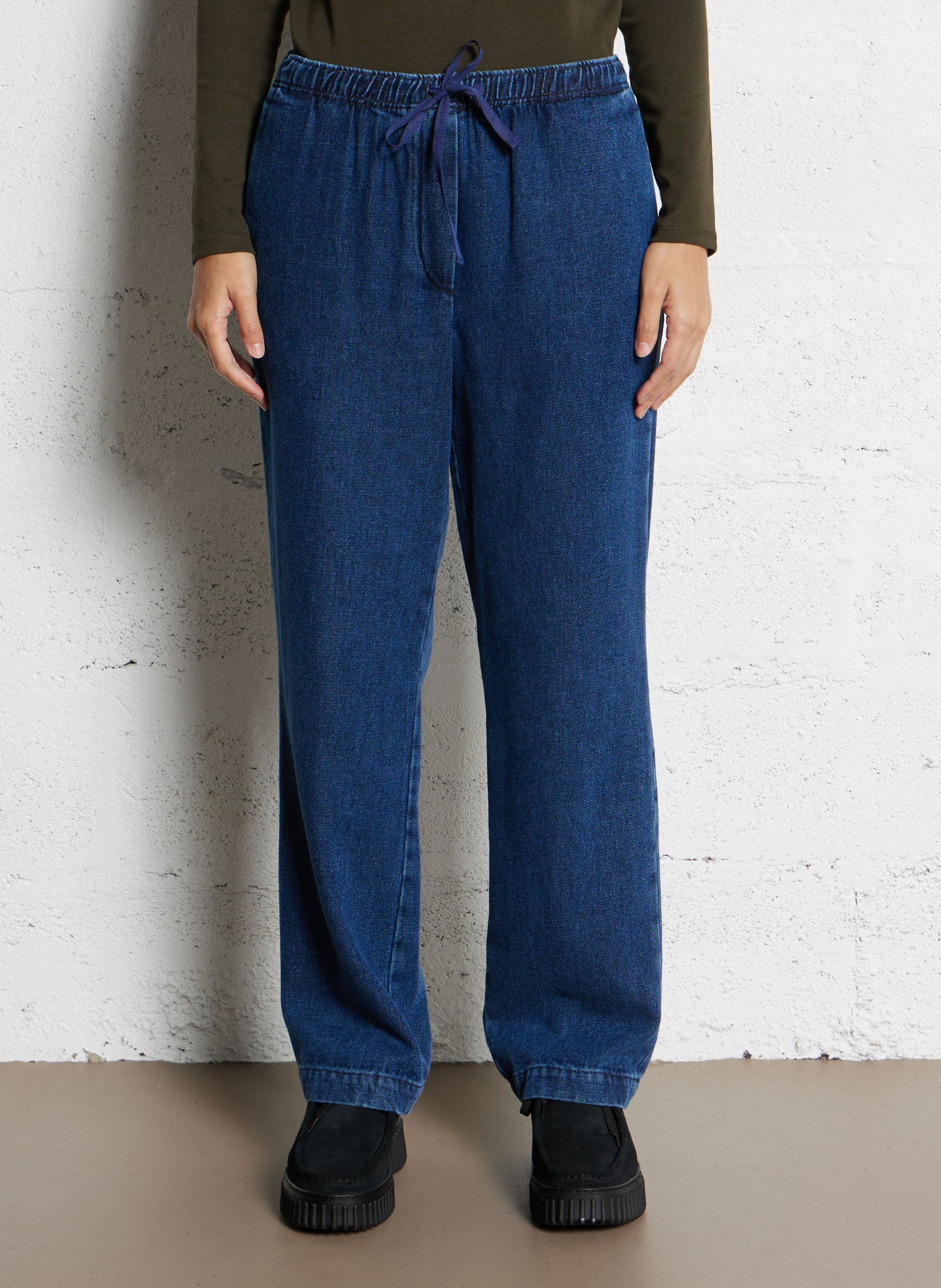 Jean droit taille élastiquée HARTFORD Multicolore