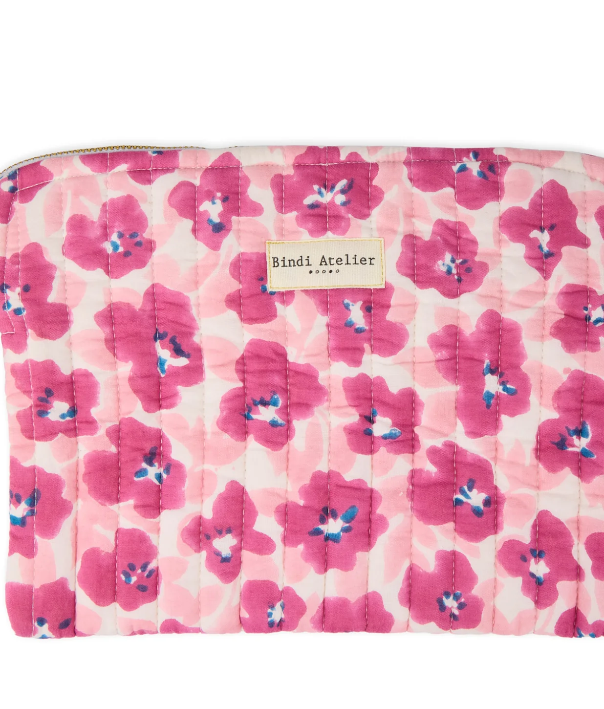Flat printed clutch posy BINDI ATELIER Pink