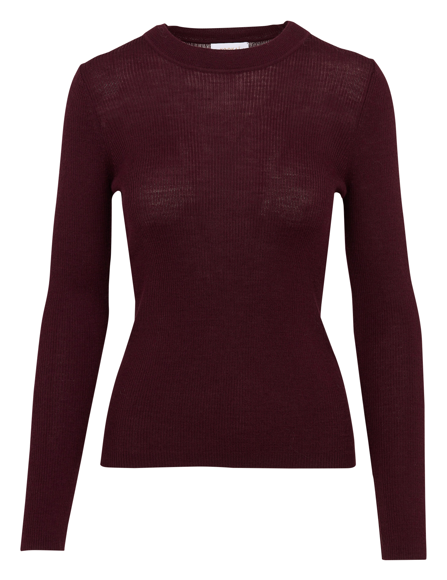 Pull col rond en laine mélangée KOOKAI Rouge