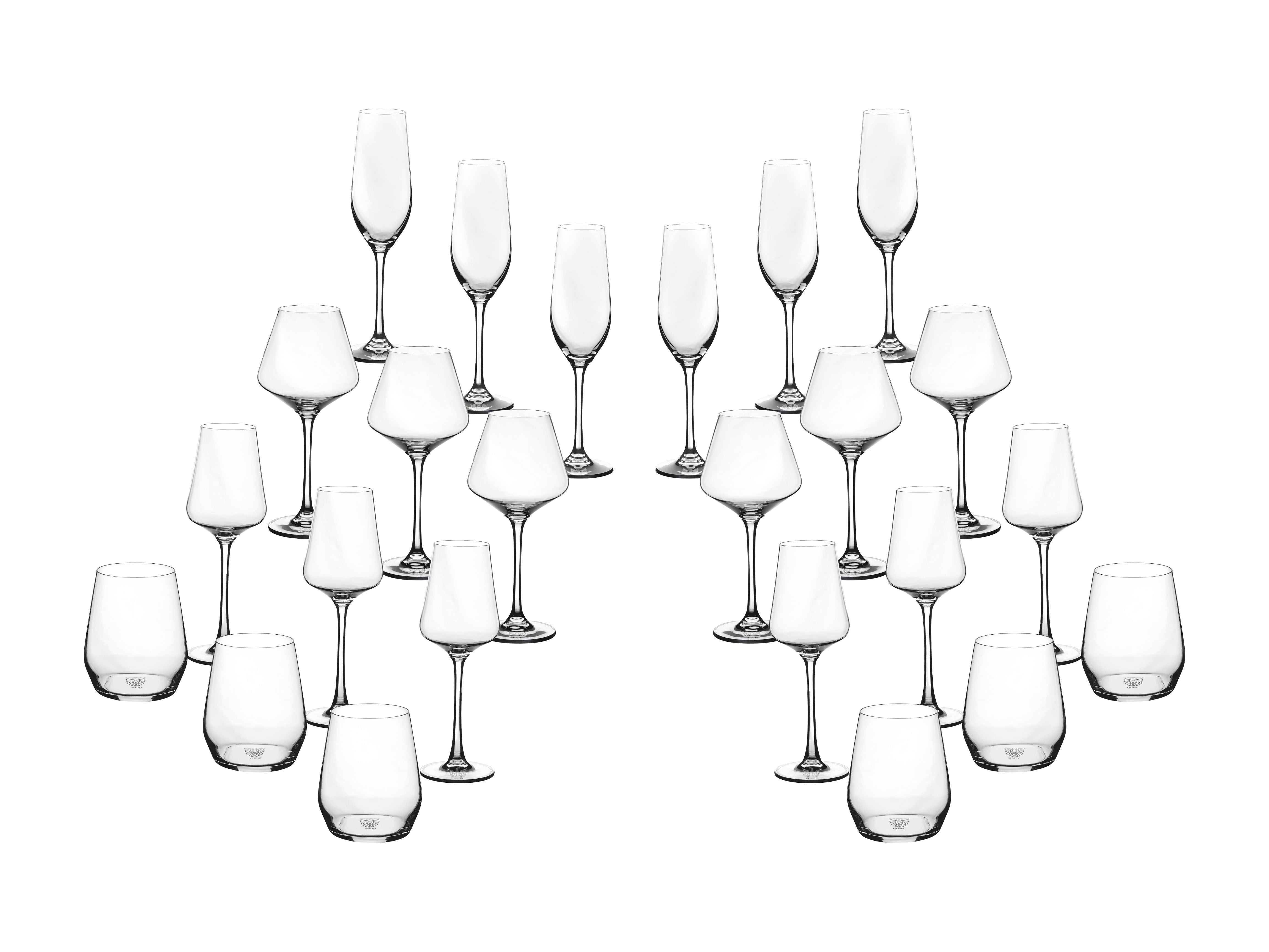 Lagom Complete Glassware Set - 24 pieces BJORN Sheer