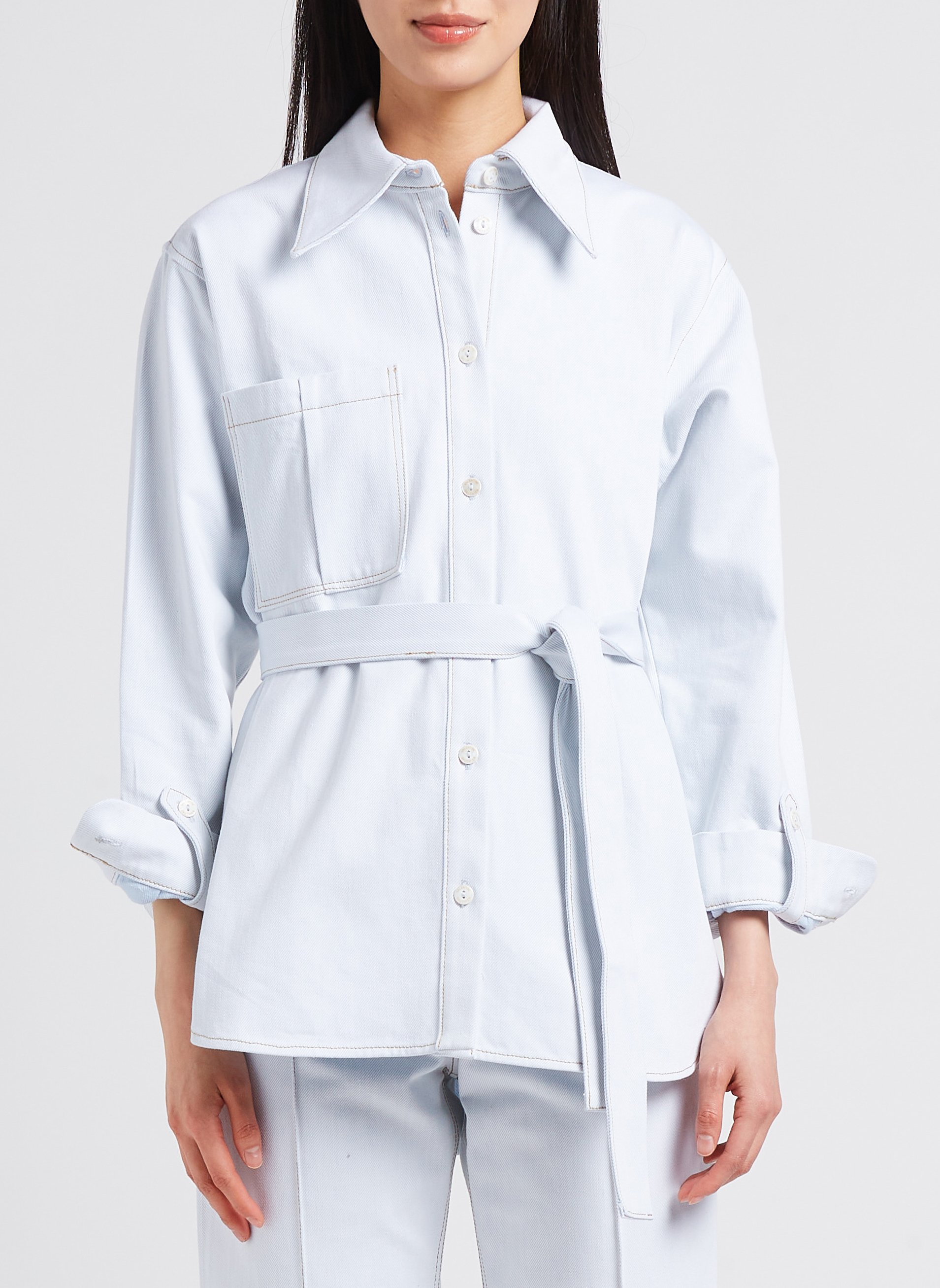 Surchemise en jean en classique VALENTINE GAUTHIER Vert