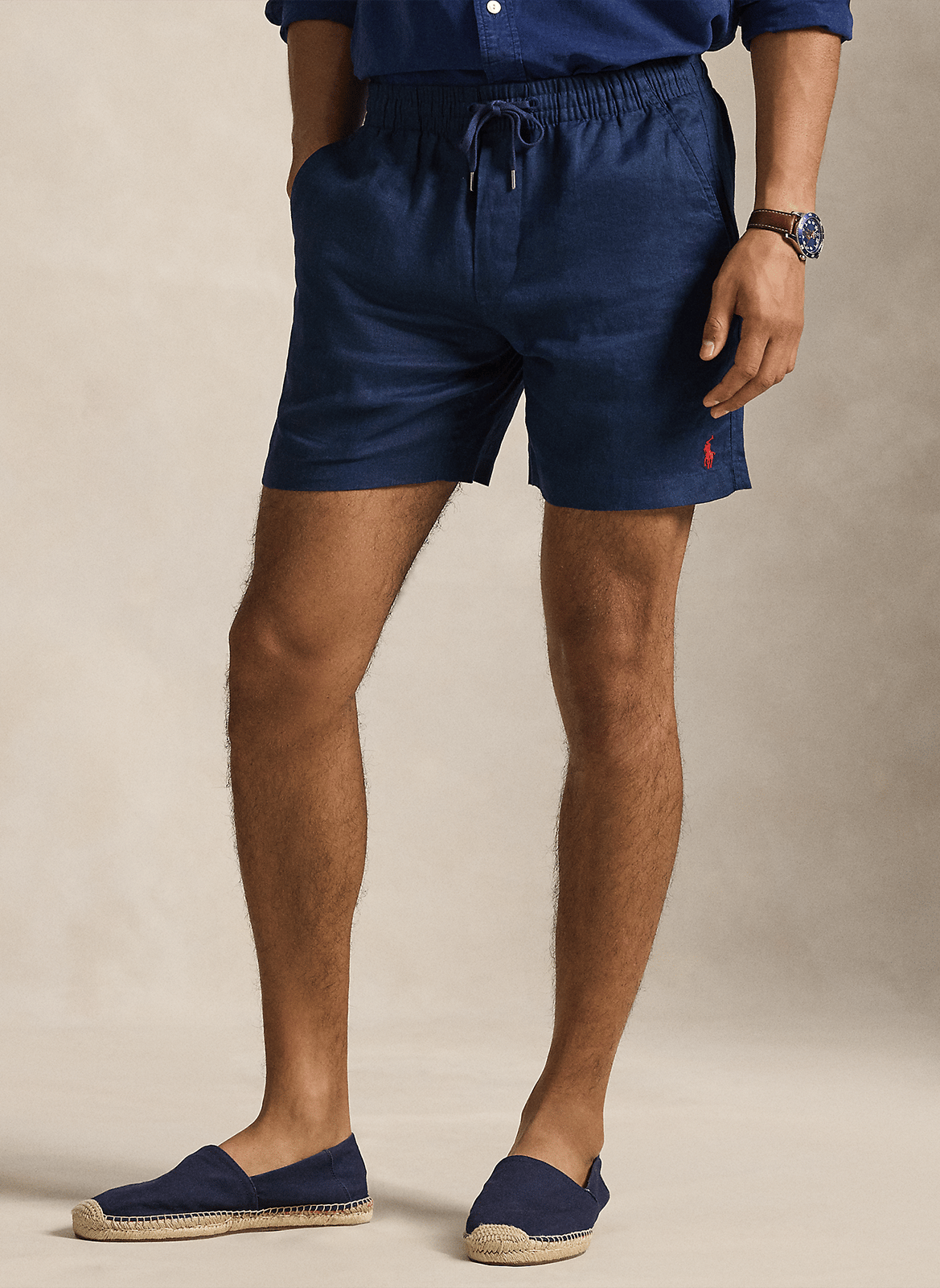 Short recto de lino POLO RALPH LAUREN