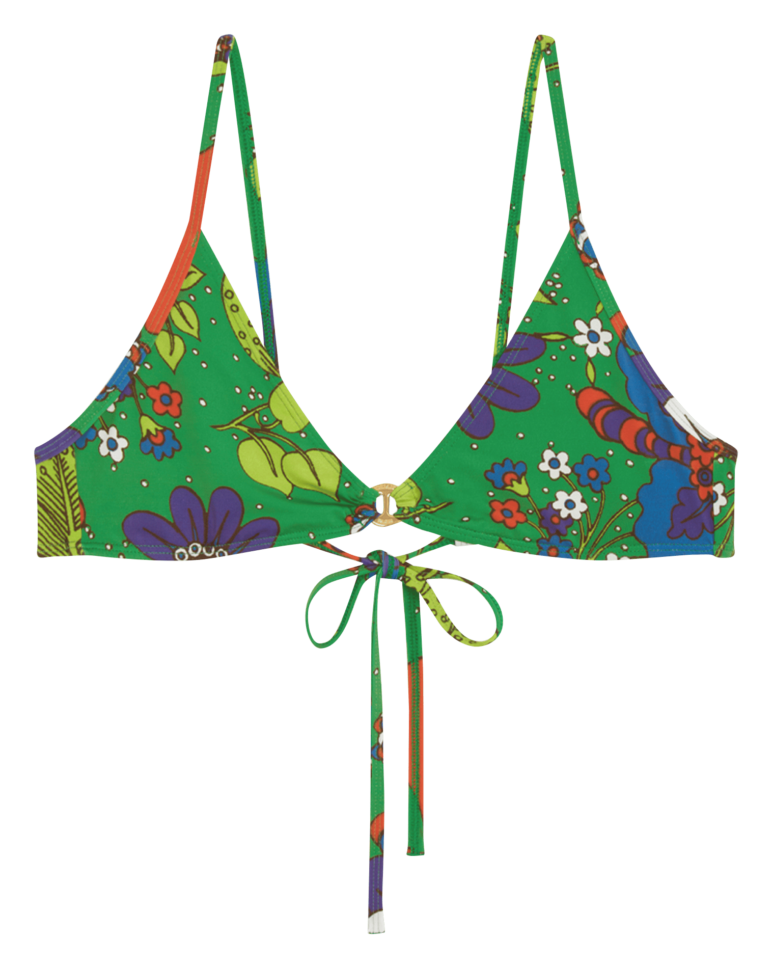 Haut de maillot de bain imprimé ROSEANNA Vert