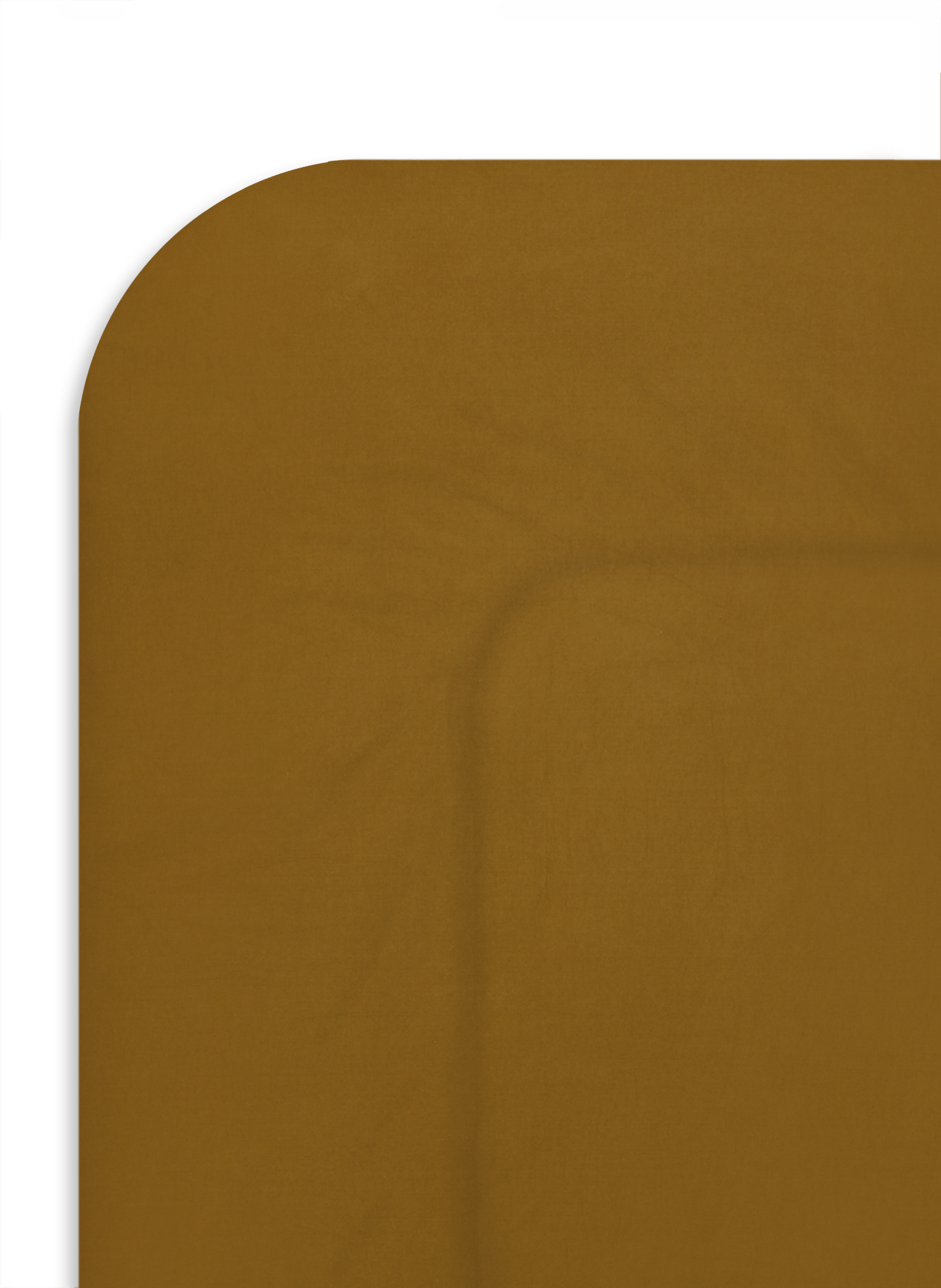 Cotton fitted sheet AU PRINTEMPS PARIS MAISON Yellow