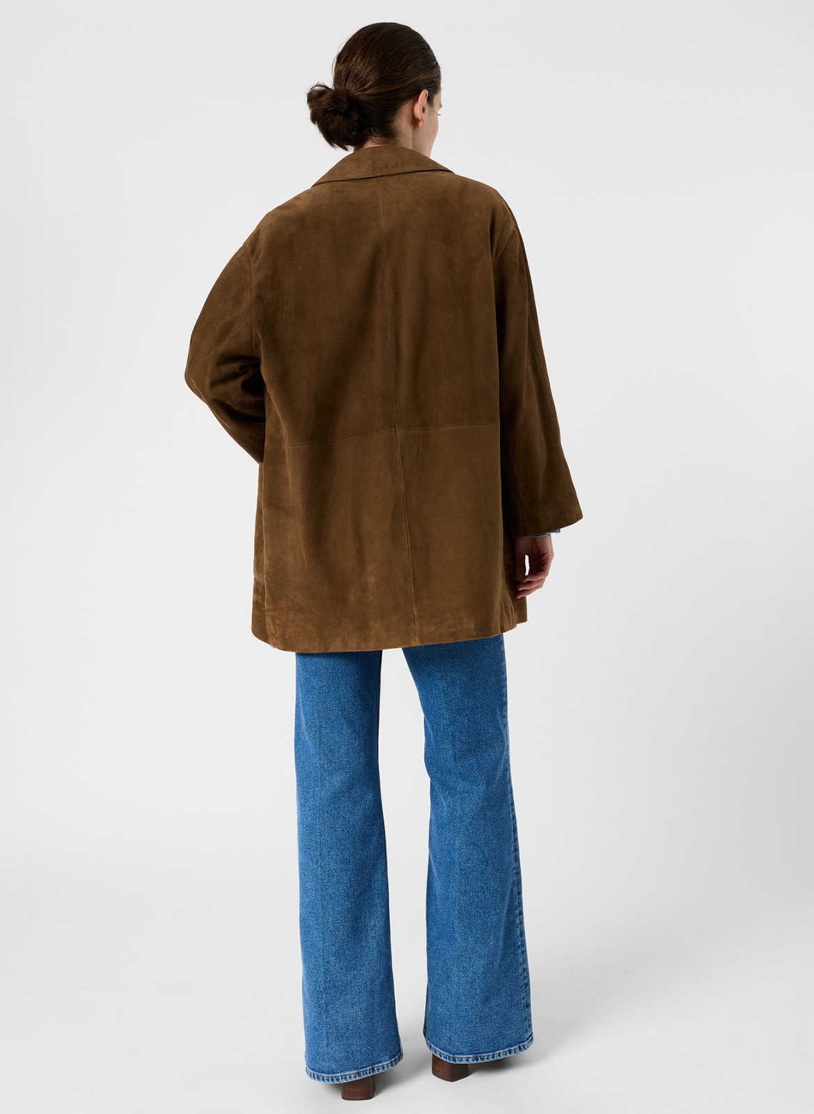 Long leather jacket GERARD DAREL Brown