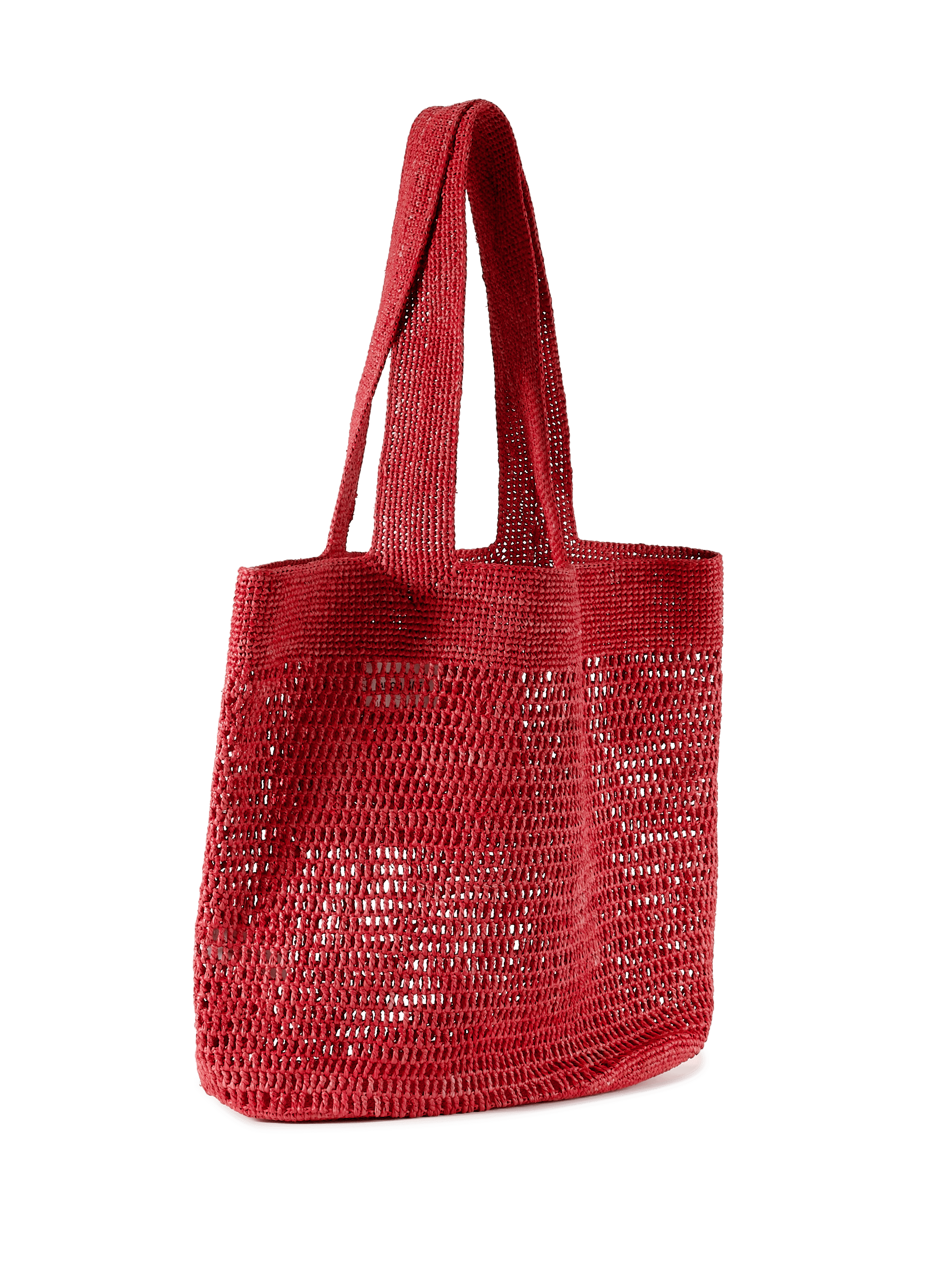 Sac à main en paille SAISON 1865 Rouge