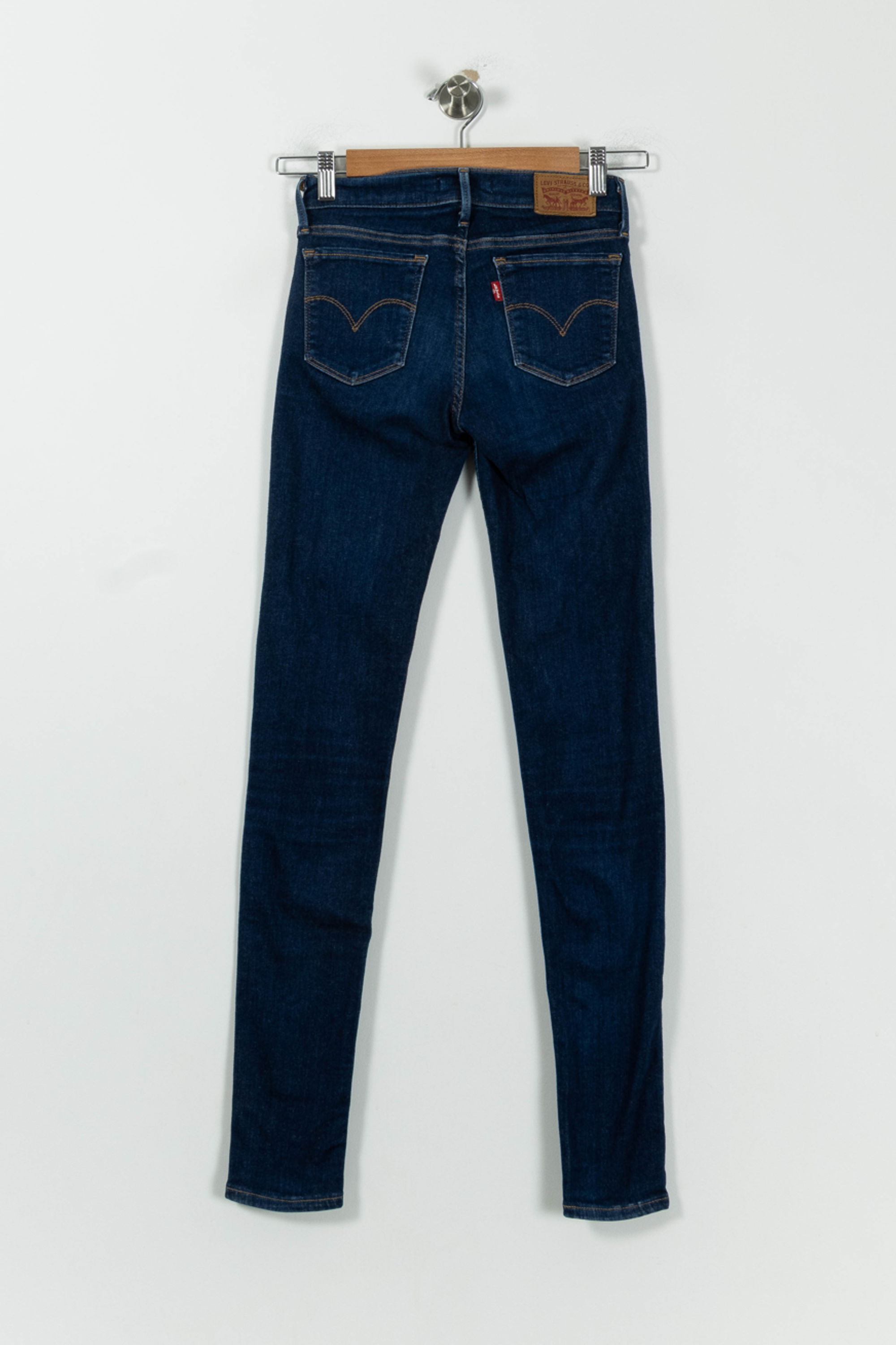 Cropped slim jeans with studs LEVI'S - Seconde main Blue