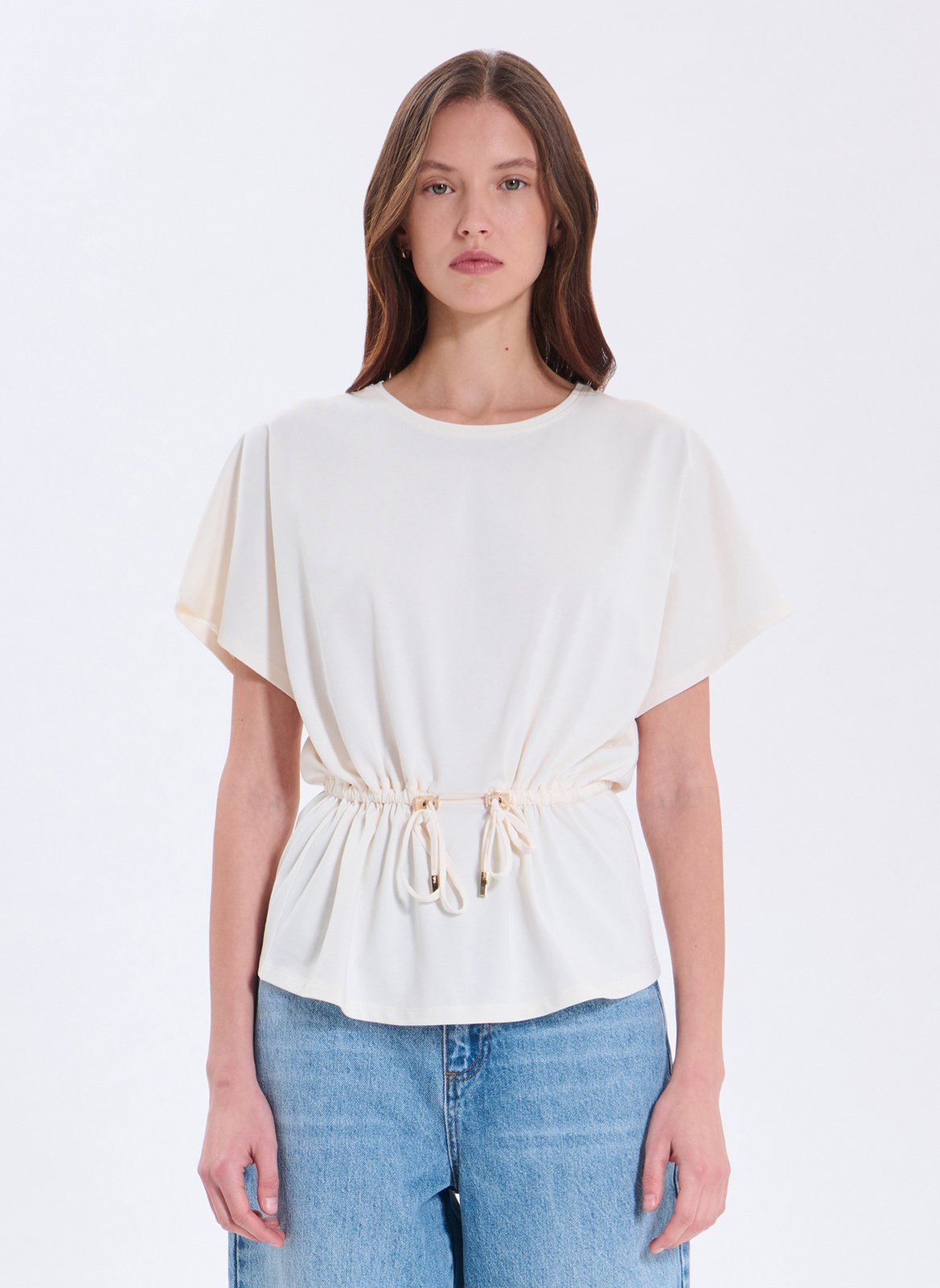 Tee-shirt col rond en coton ZAPA