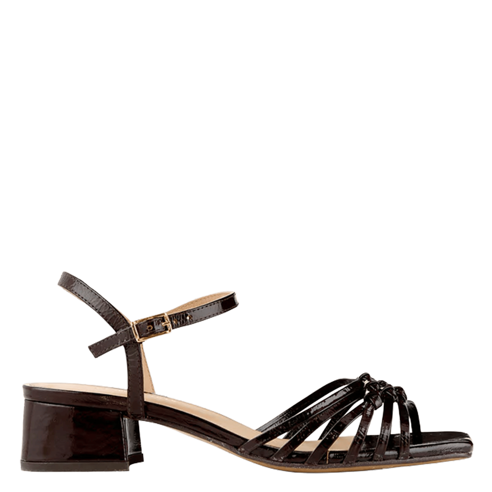 Leren sandaaltje met hak COSMOPARIS