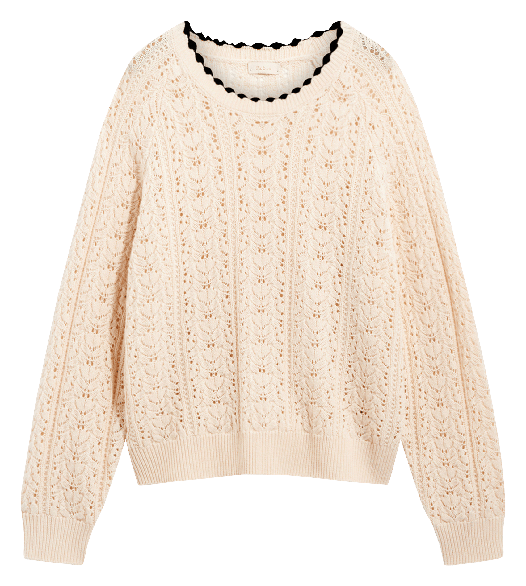 Straight wool-blend sweater PABLO Beige