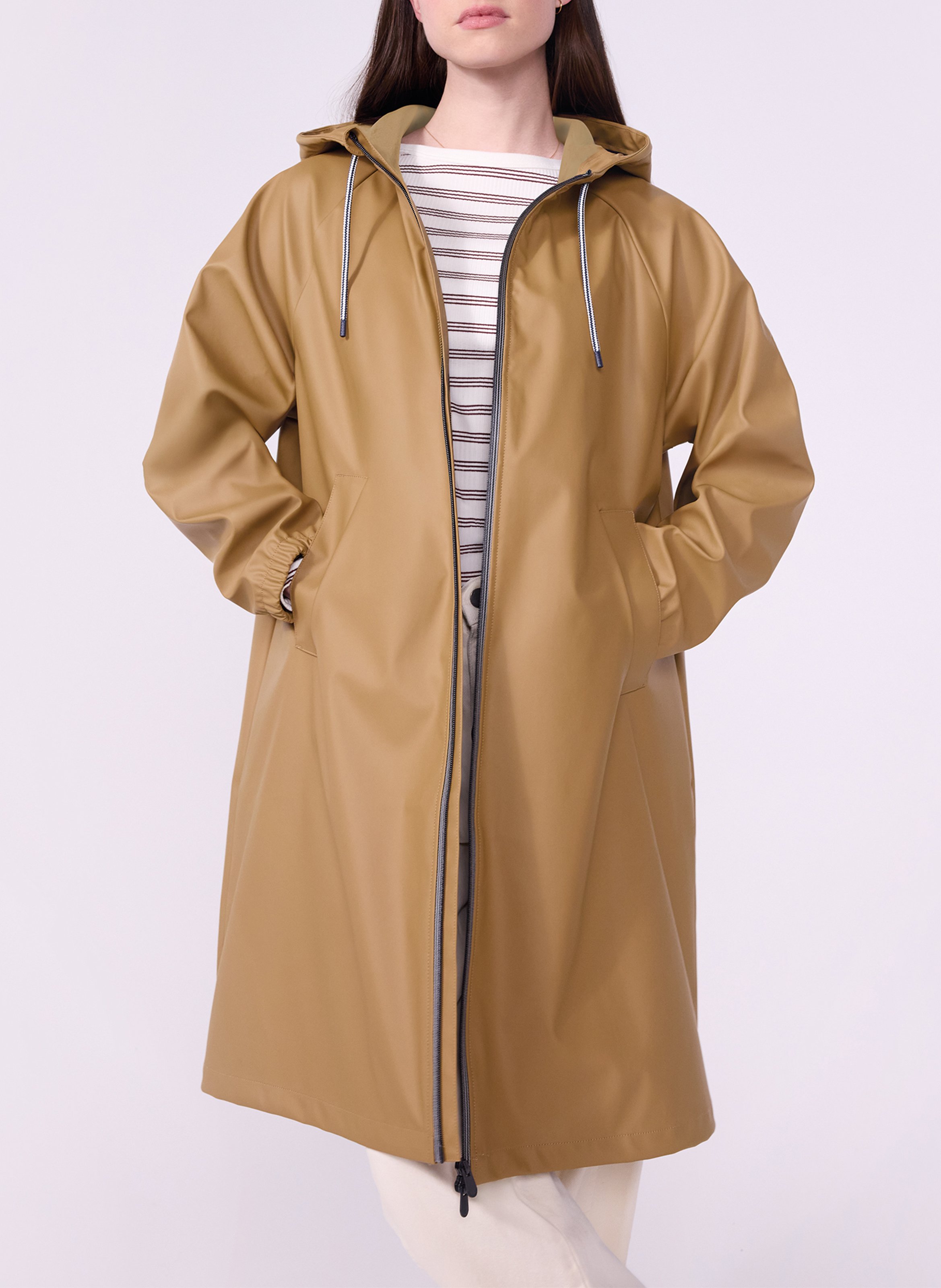 Oversized hooded parka PETIT BATEAU Beige