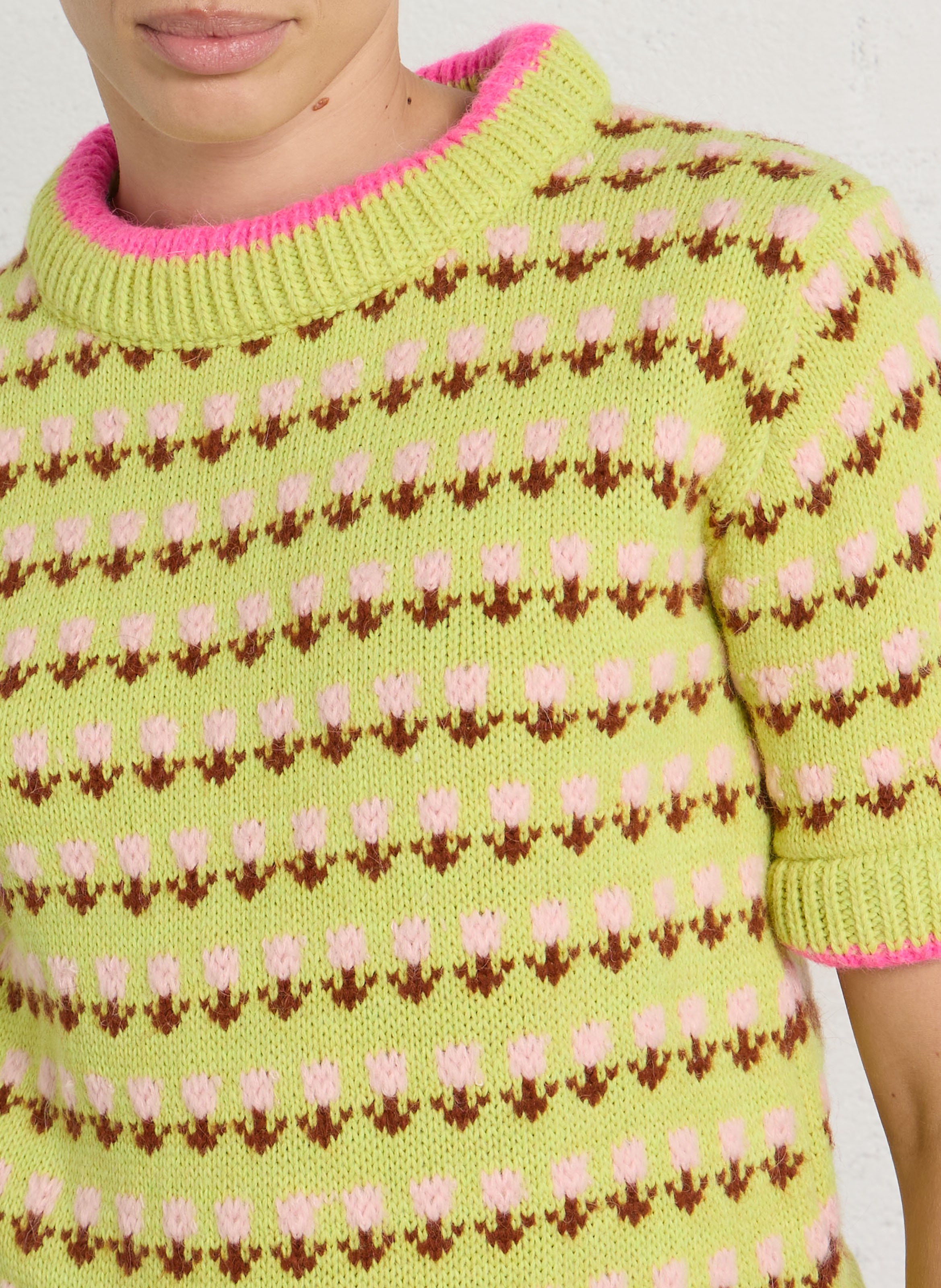 Round-neck sweater DR BLOOM Green