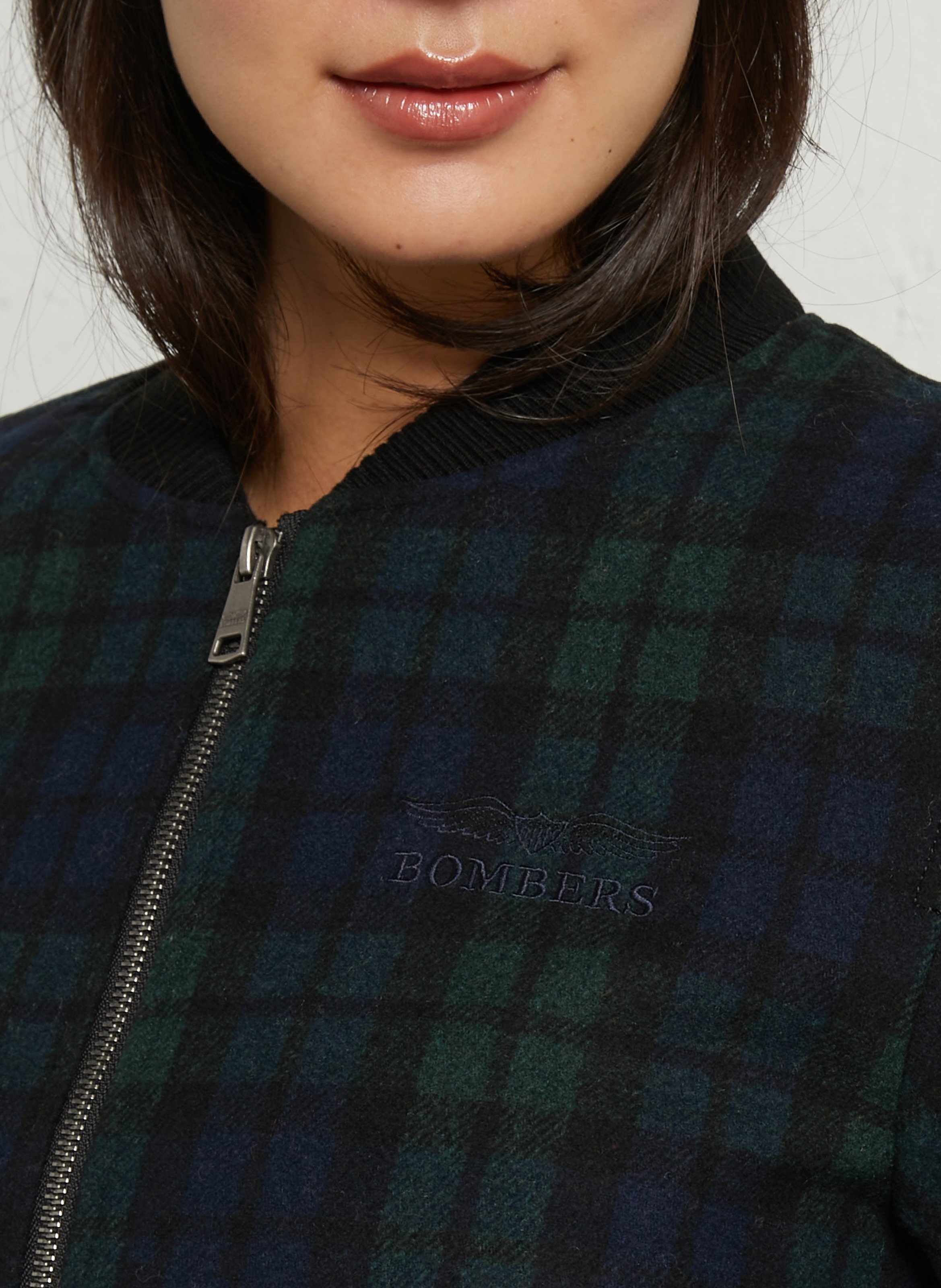 Bedruckte Wollmischjacke BOMBERS ORIGINAL Mehrfarbig
