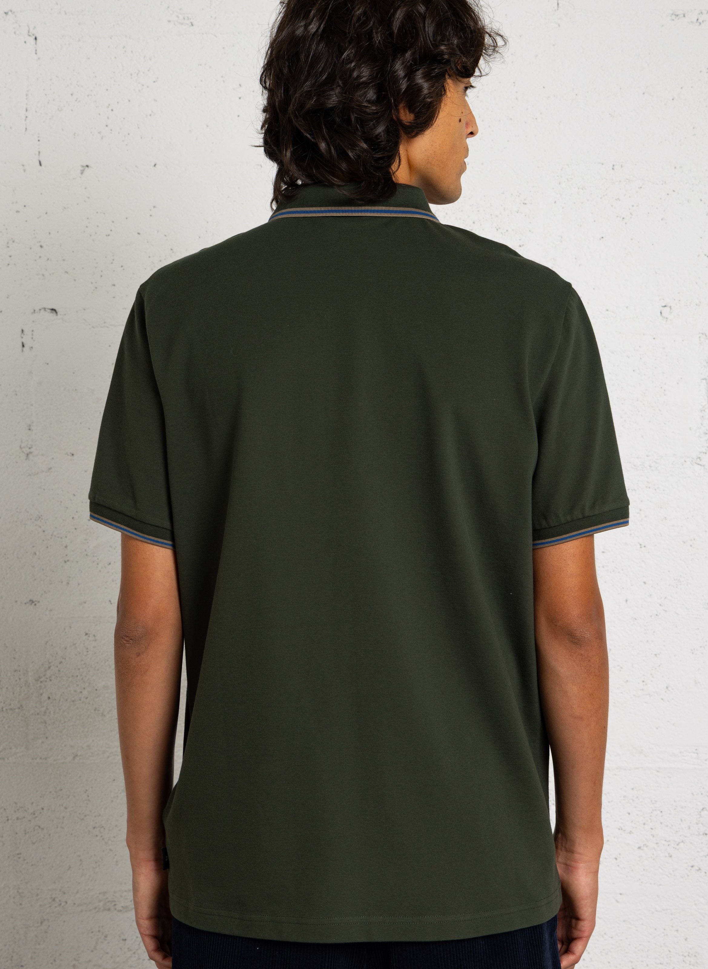 Kurzärmliges Poloshirt aus Baumwolle PAUL SMITH Grun