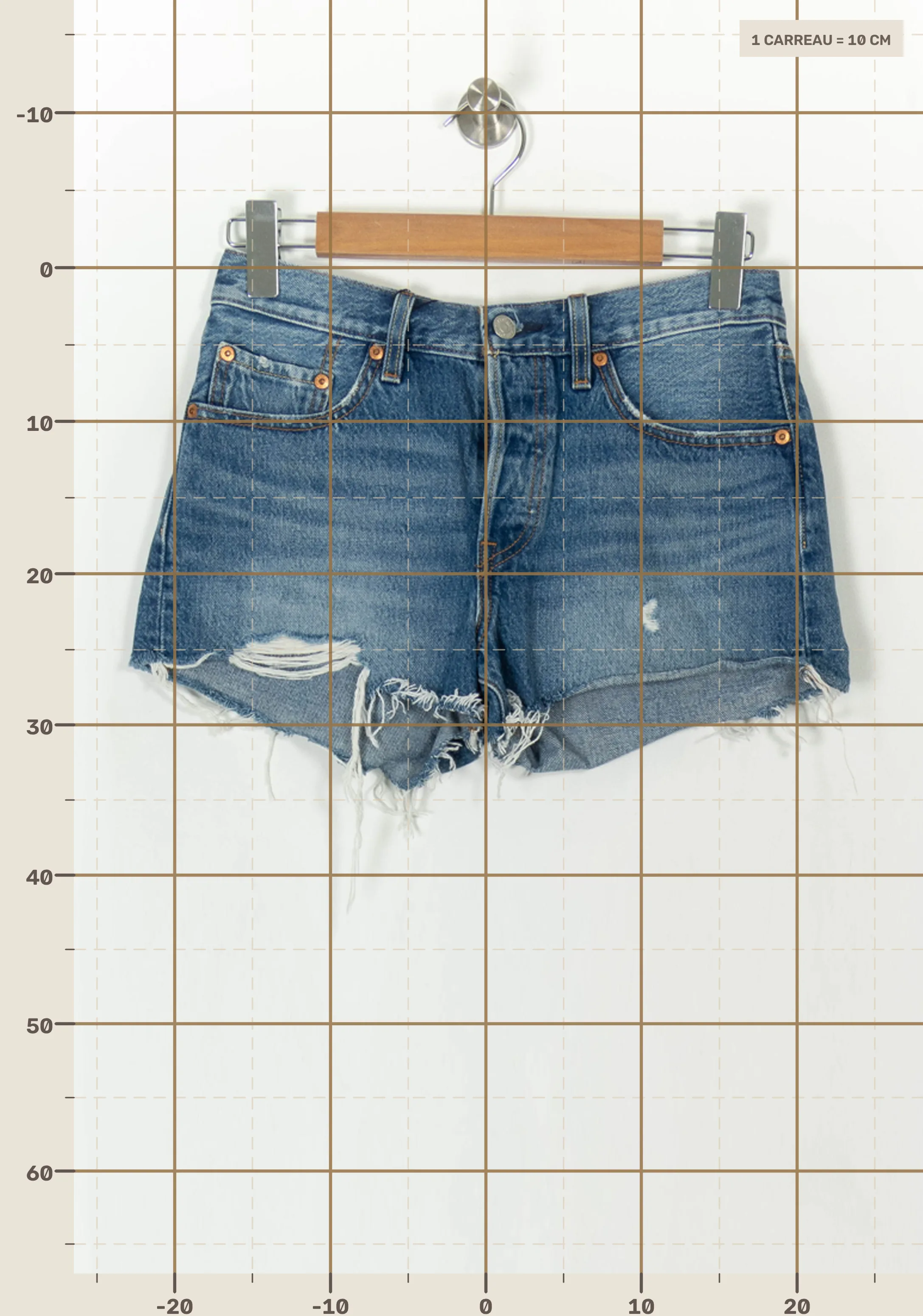 Shorts LEVI'S - Seconde main Blue