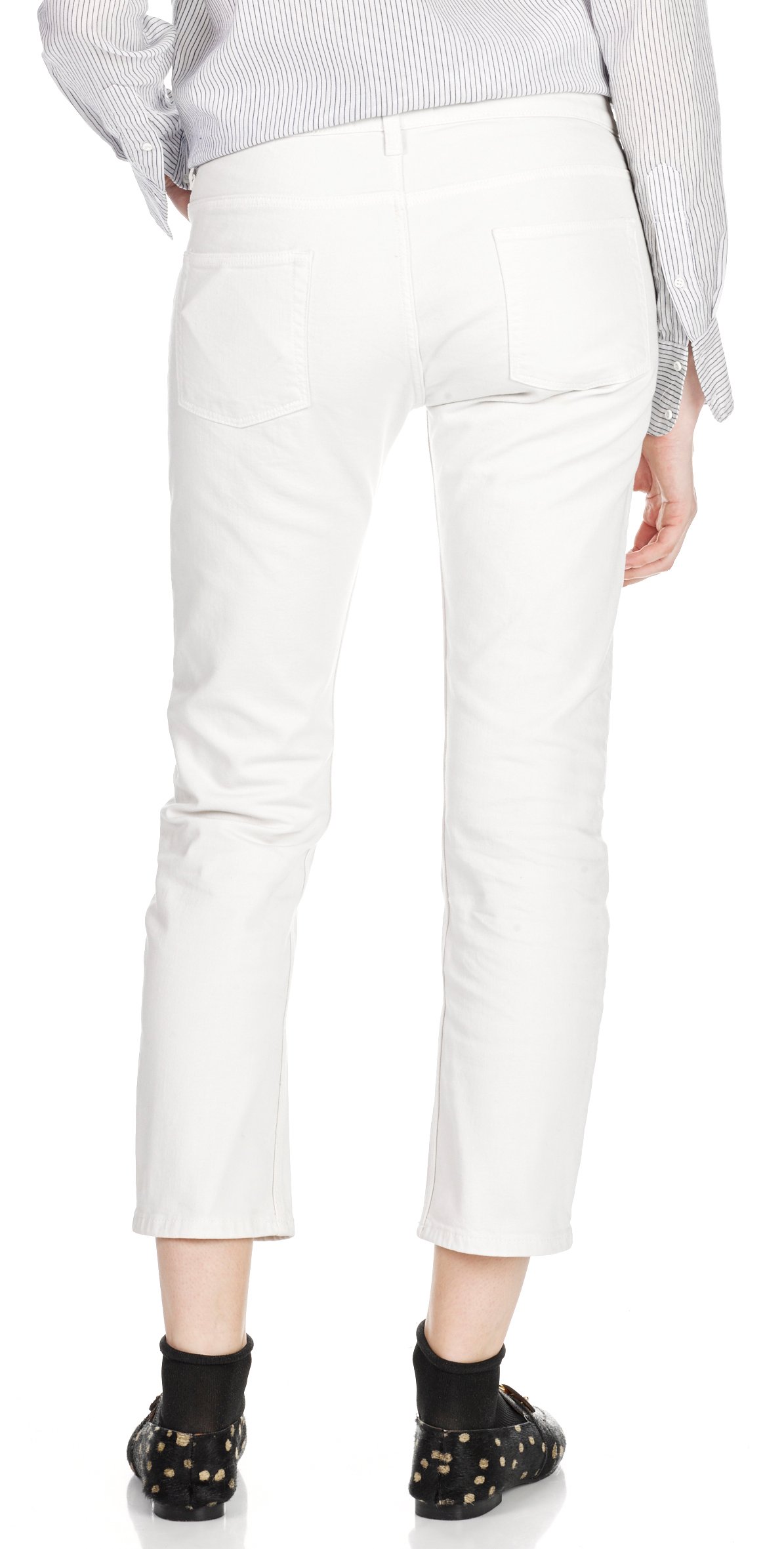 Jean cropped droit SWILDENS Beige