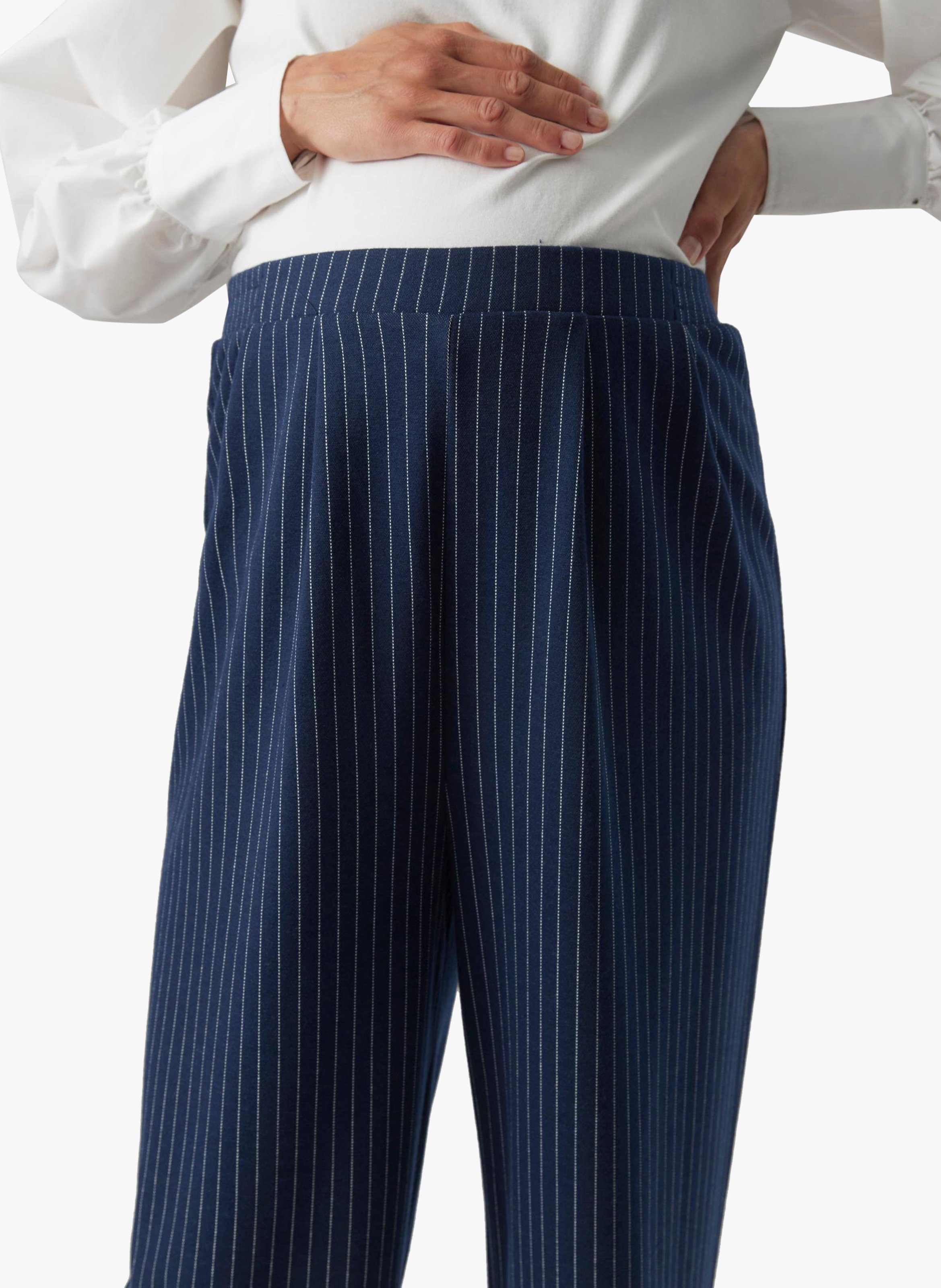 Gestreifte Schwangerschaftshose MAMALICIOUS Blau