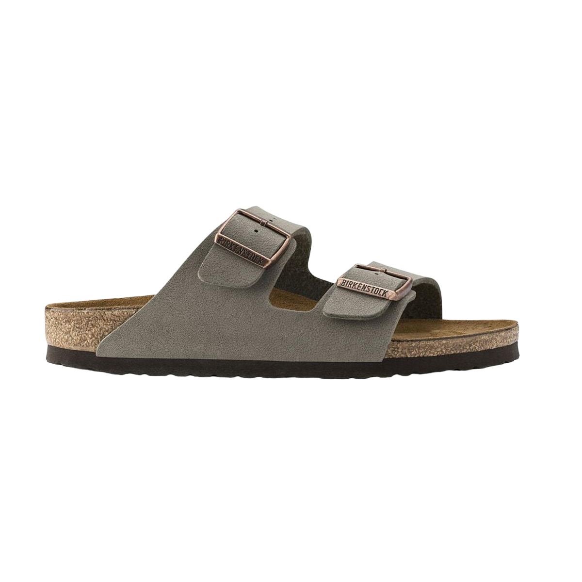 Faux leather sandals BIRKENSTOCK Grey