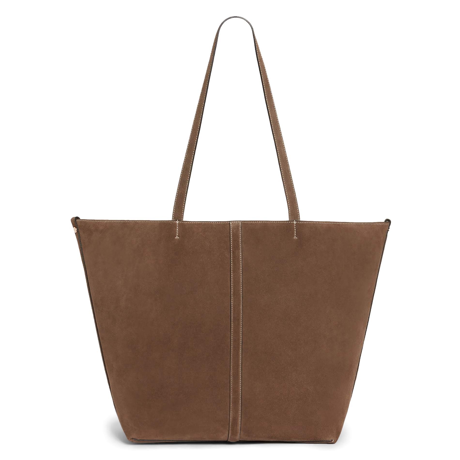 トートバッグ Vanessa Bruno Gm Shopper Bag - Leather - Brown Smooth Leather L Zipped Cabas Tote Shoulder carry, zip