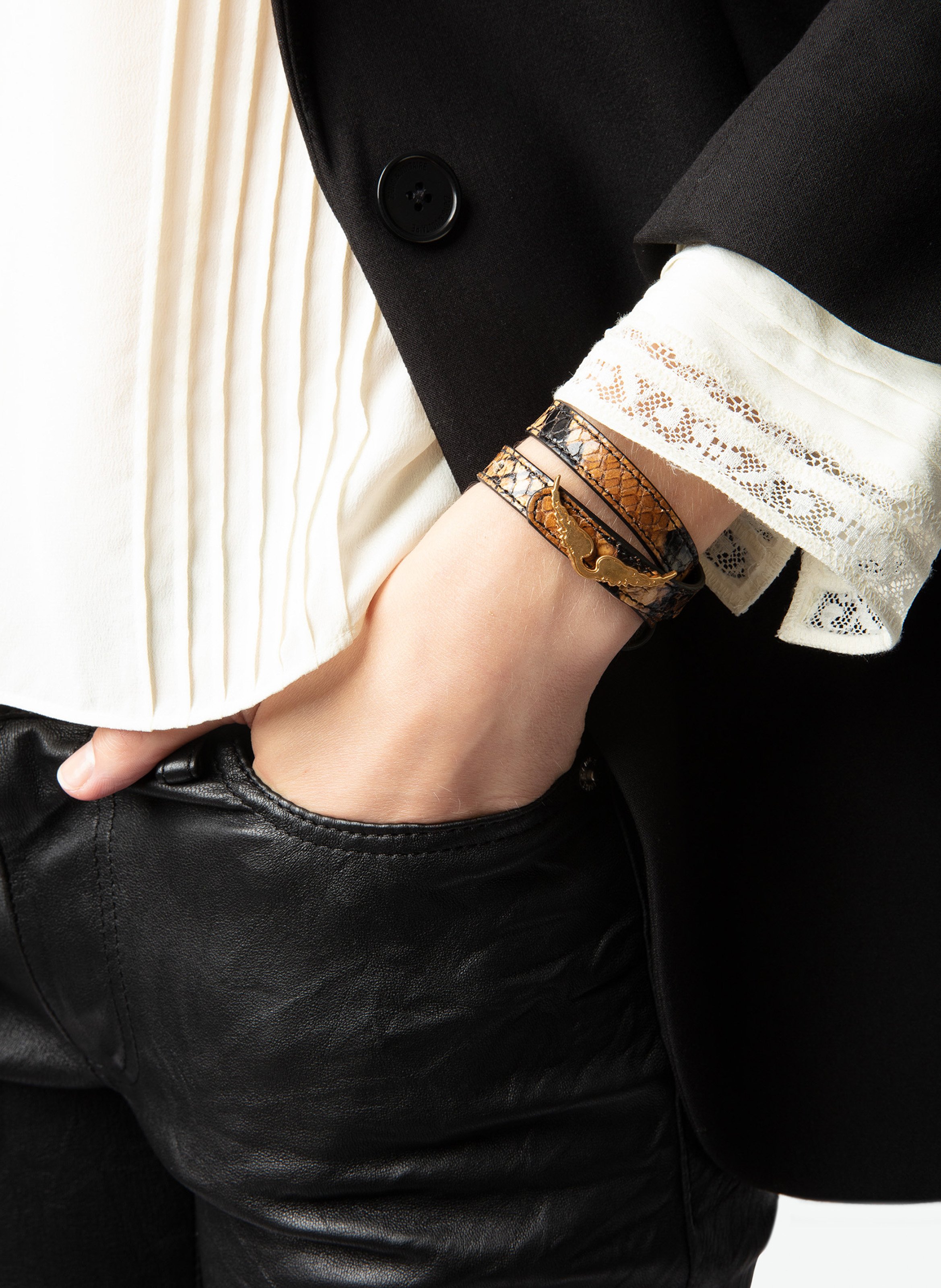 Bracelets en cuir ZADIG&VOLTAIRE Marron