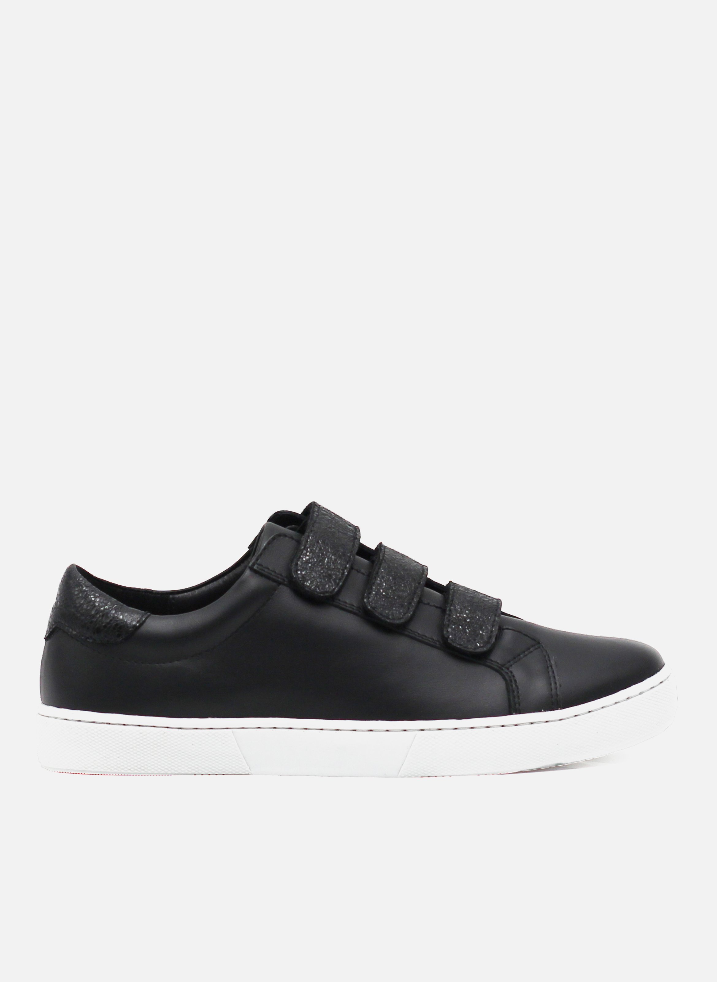 Smooth leather Velcro trainers JULES & JENN