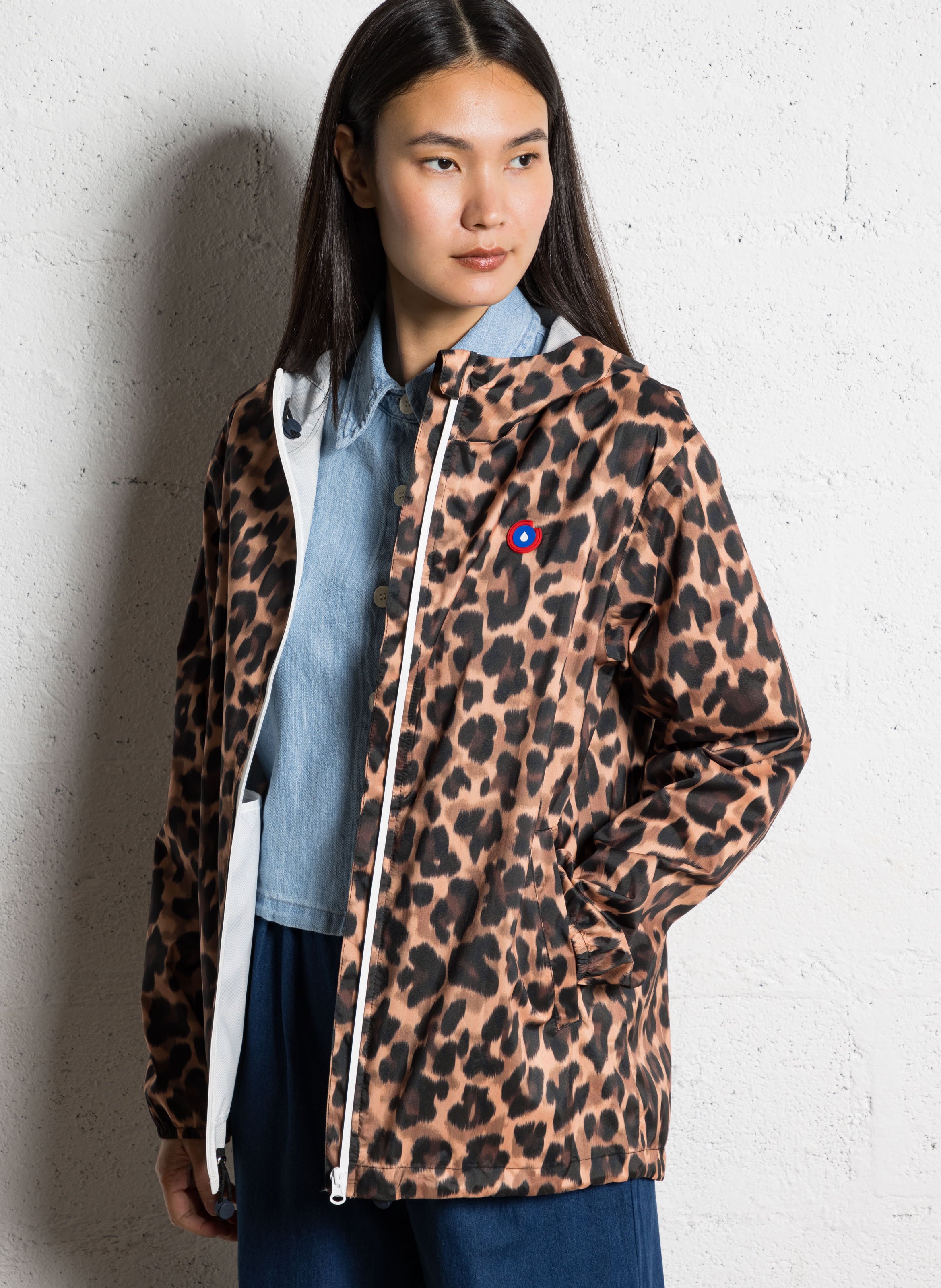 Coupe-vent droit à capuche FLOTTE Marron