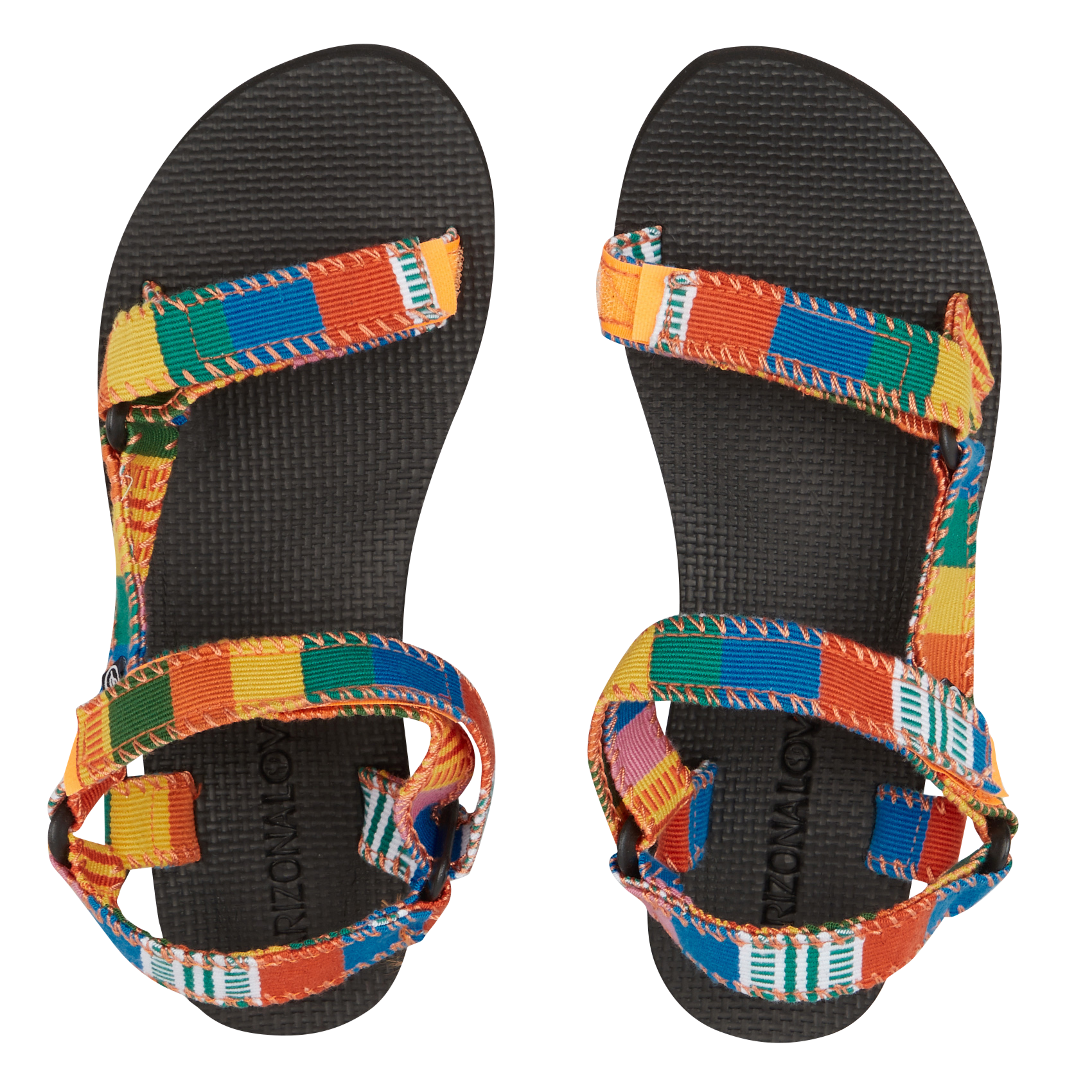 Sandales plates en coton ARIZONA LOVE Orange