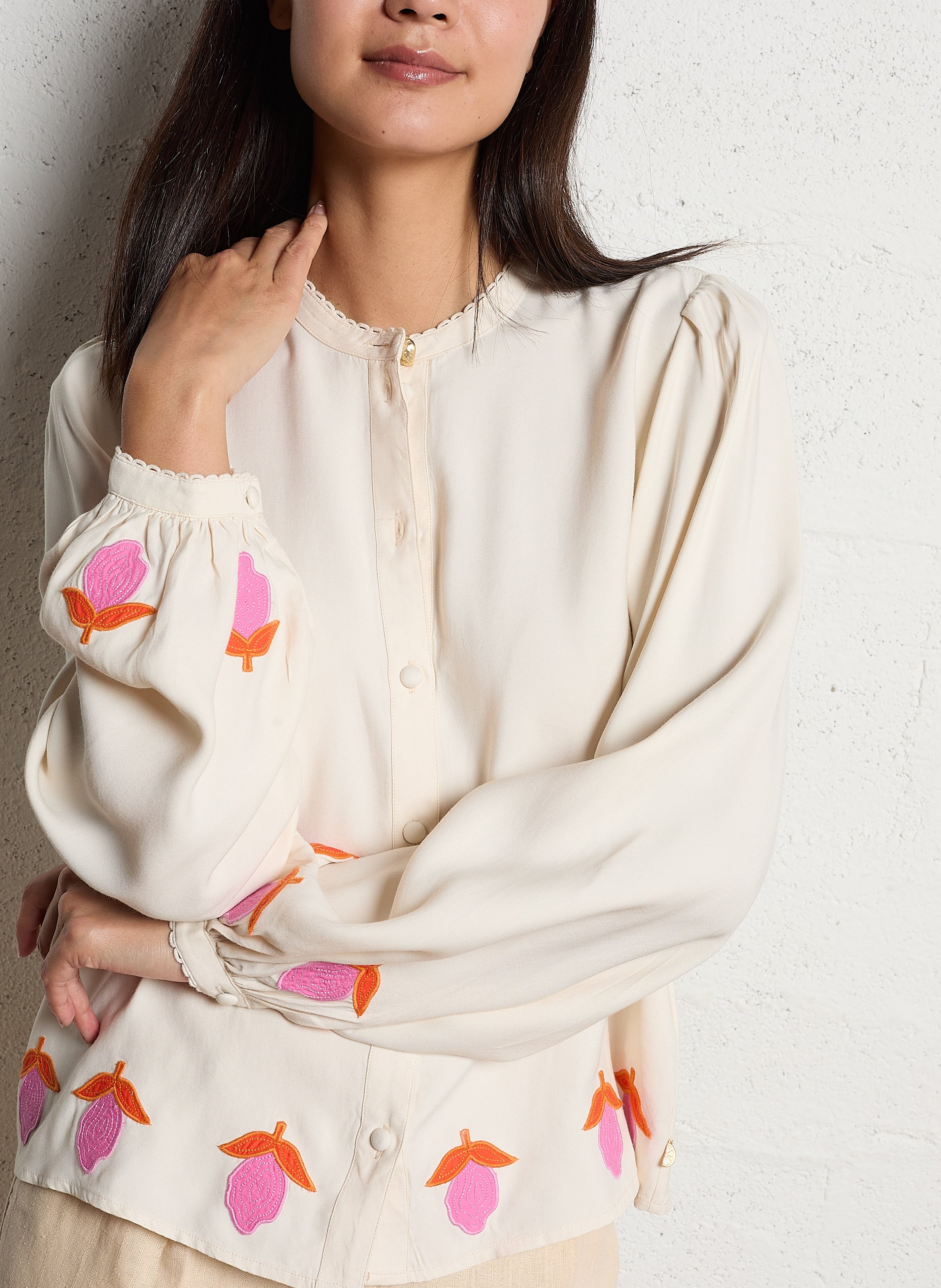 Chemise droite  FABIENNE CHAPOT Blanc