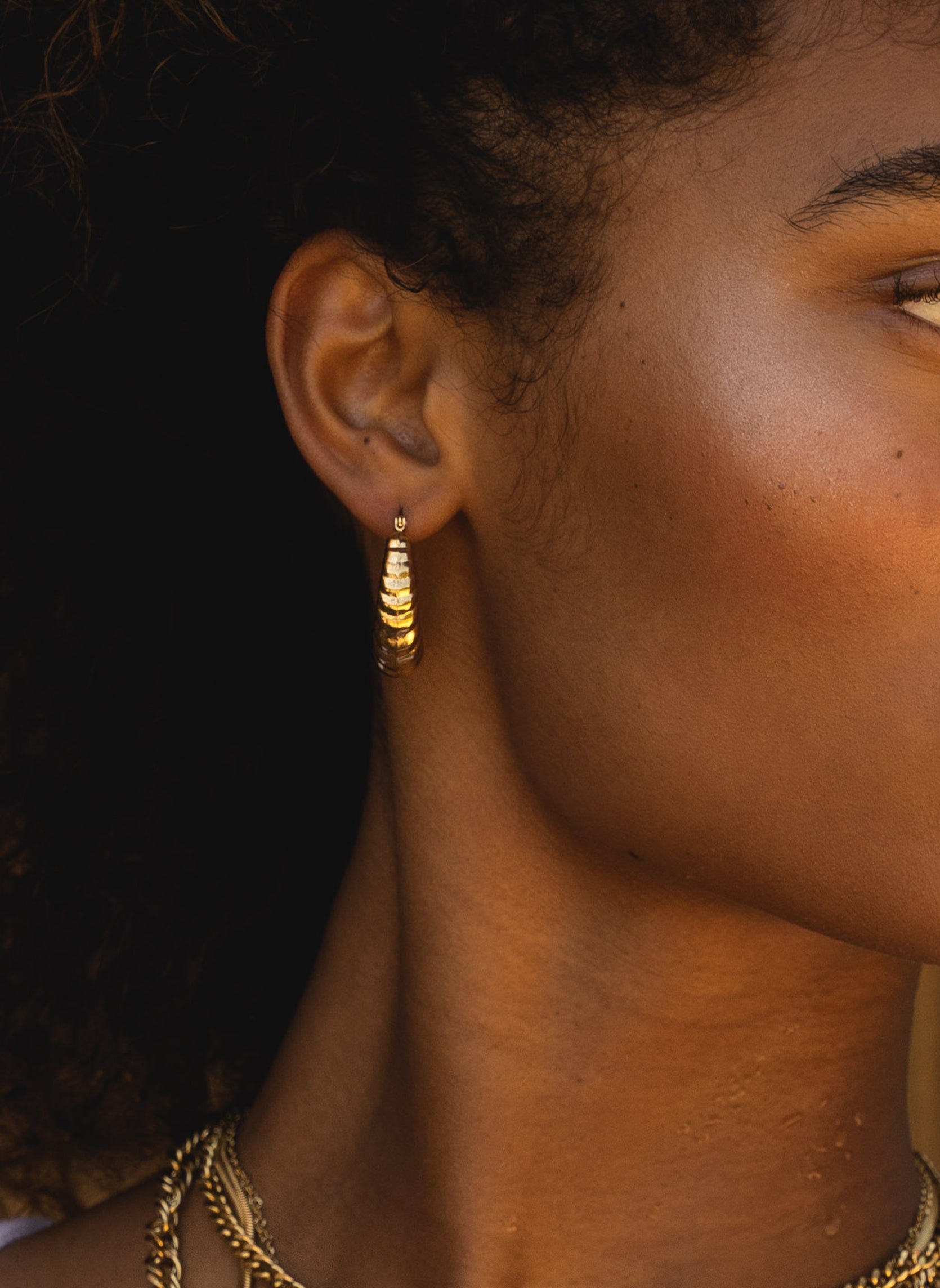 Hoops earrings AEC Paris Golden