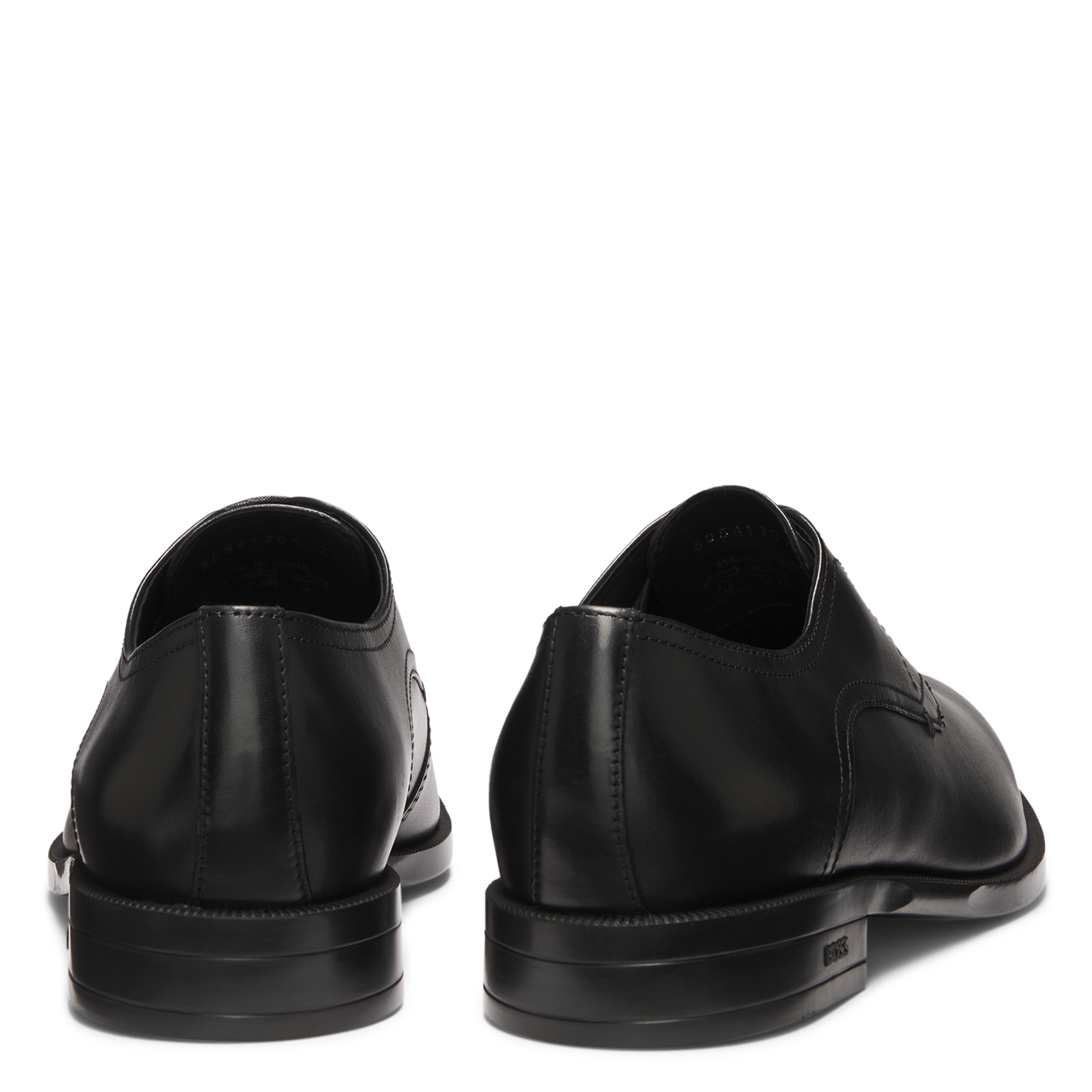 Chaussures de villes à lacets en cuir BOSS Noir