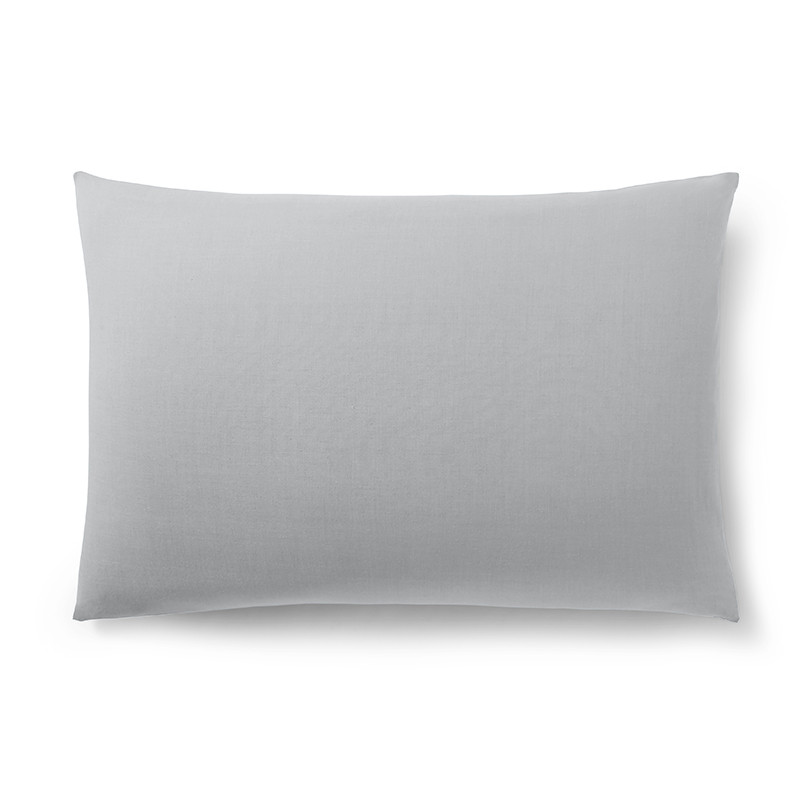 Cotton percale pillow case COTON PUR Grey