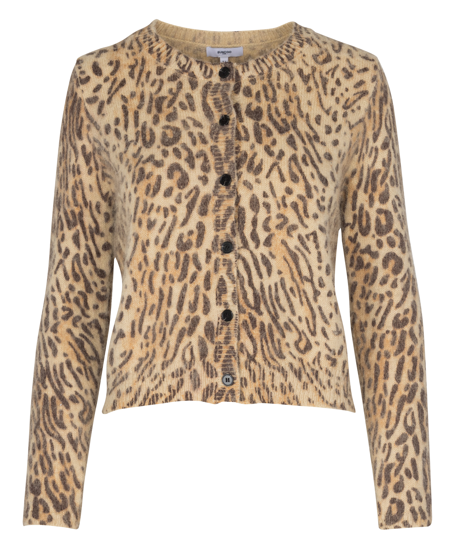 Gilet droit col rond SUNCOO Beige