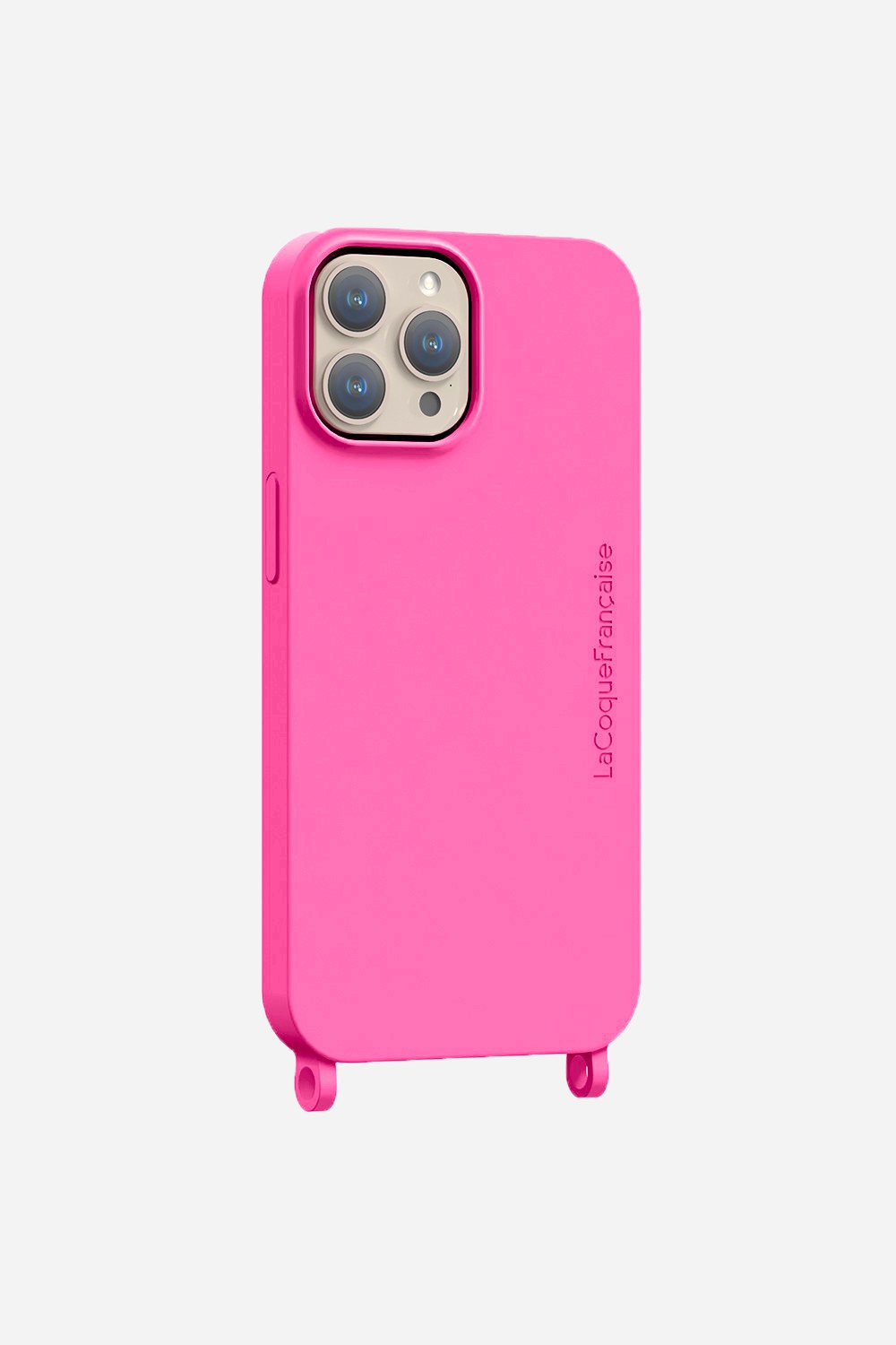 Soft touch phone case with rings for iPhone 12 Pro Max LA COQUE FRANCAISE Pink