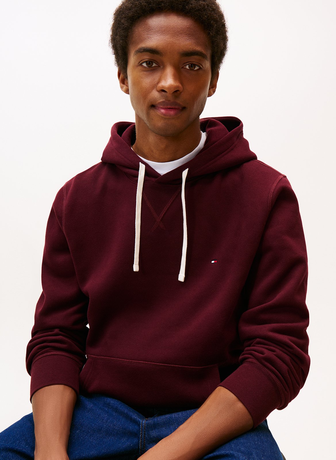 Cotton-blend hooded sweatshirt TOMMY HILFIGER