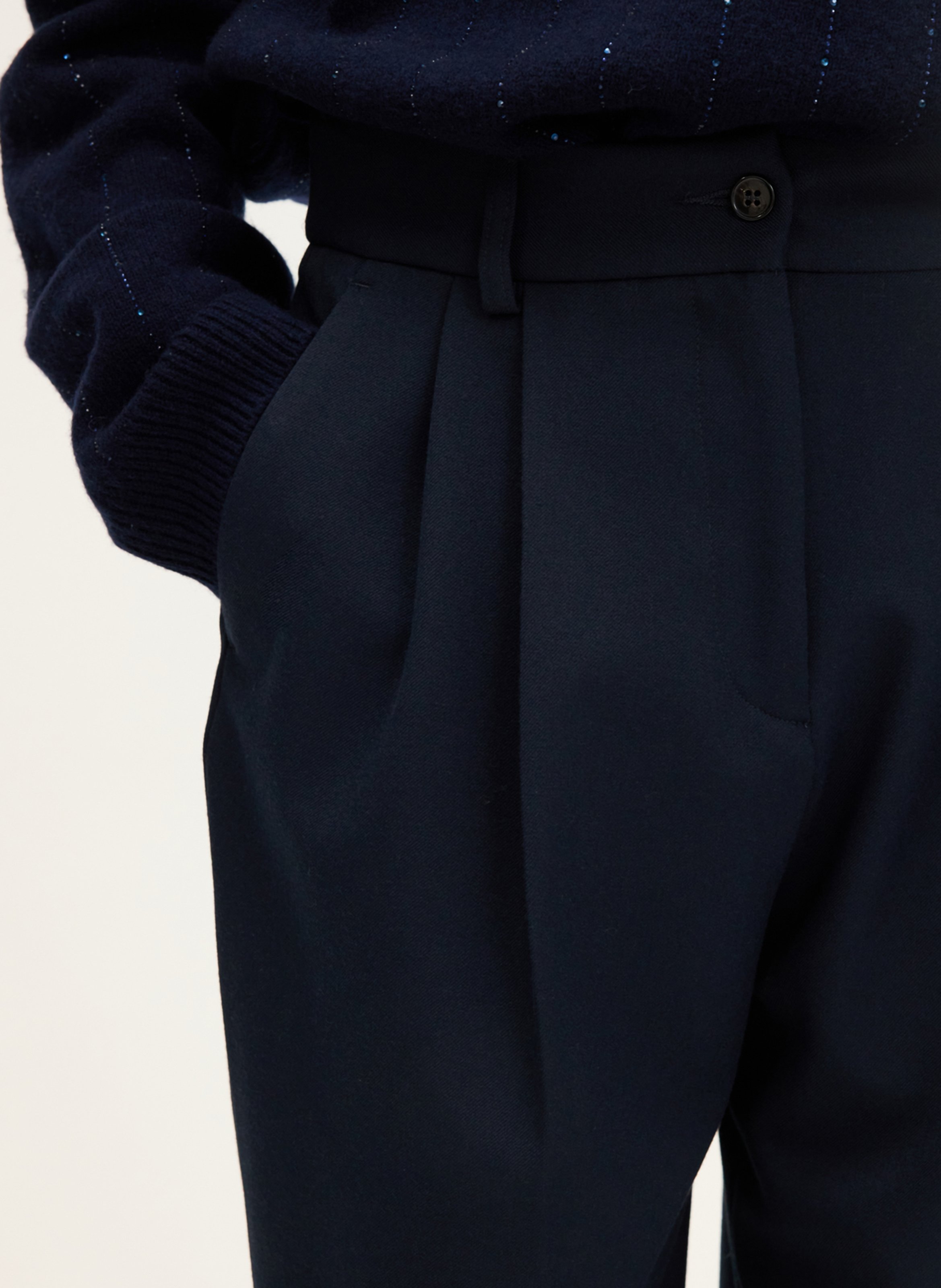 Wide trousers PABLO Blue