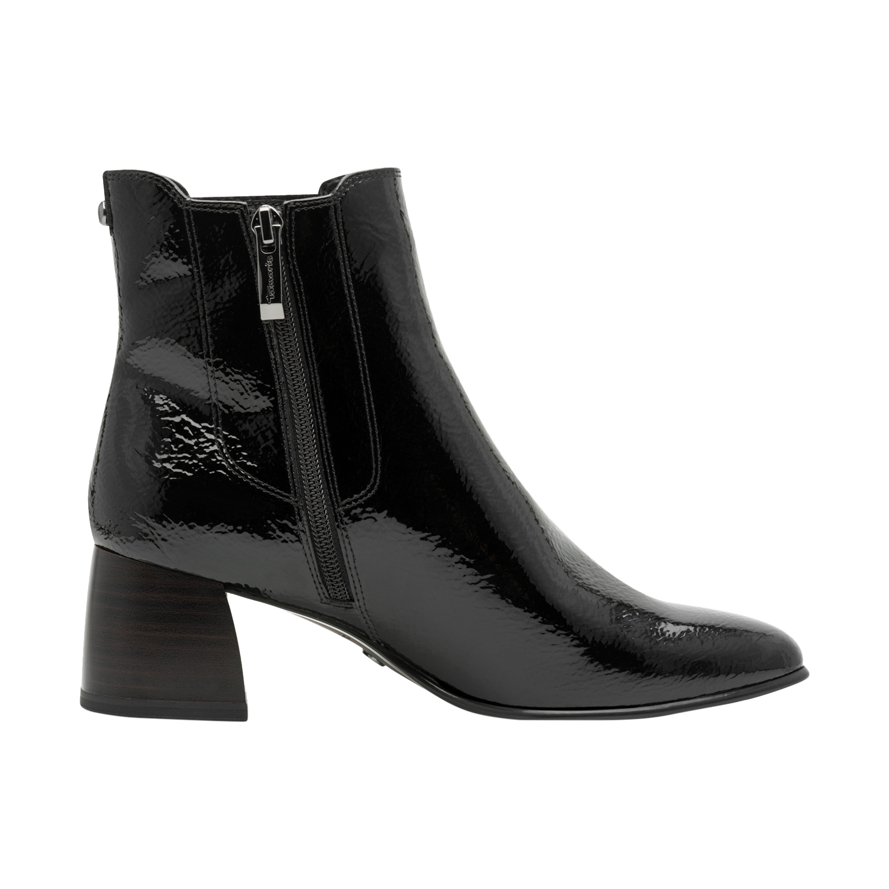 Heeled ankle boots with zip TAMARIS Black