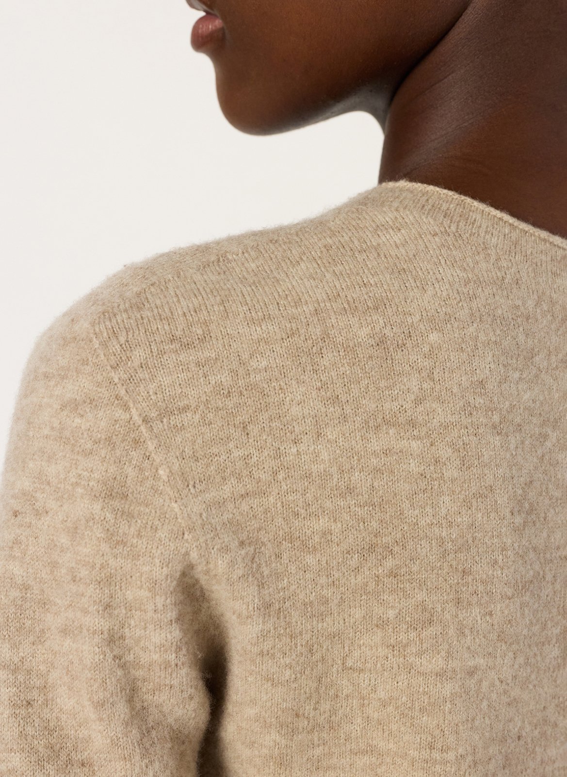 Pull col rond en laine GERARD DAREL Beige