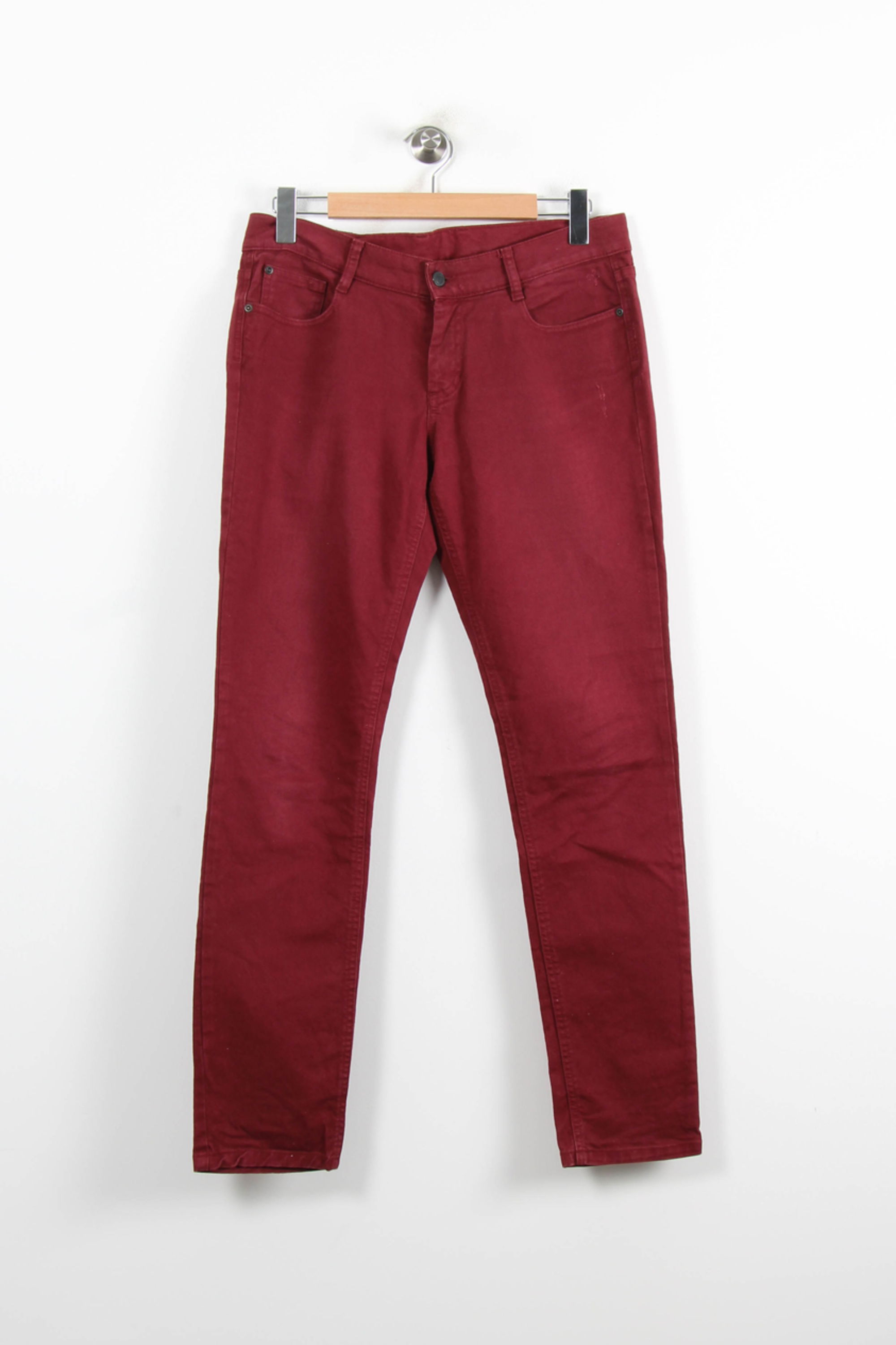 Cropped slim jeans with studs COMPTOIR DES COTONNIERS - Seconde main Red