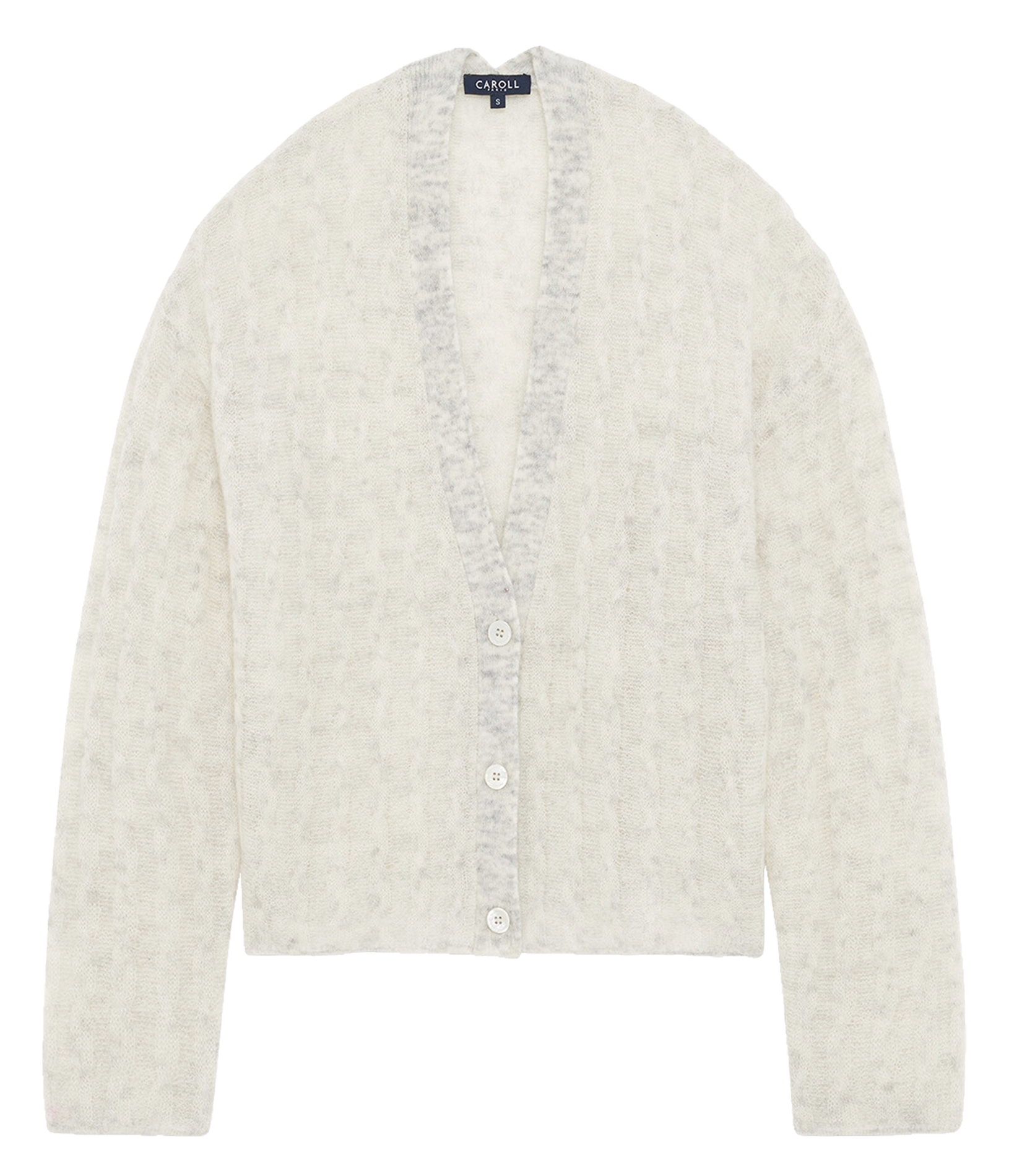 Gilet col v CAROLL Beige